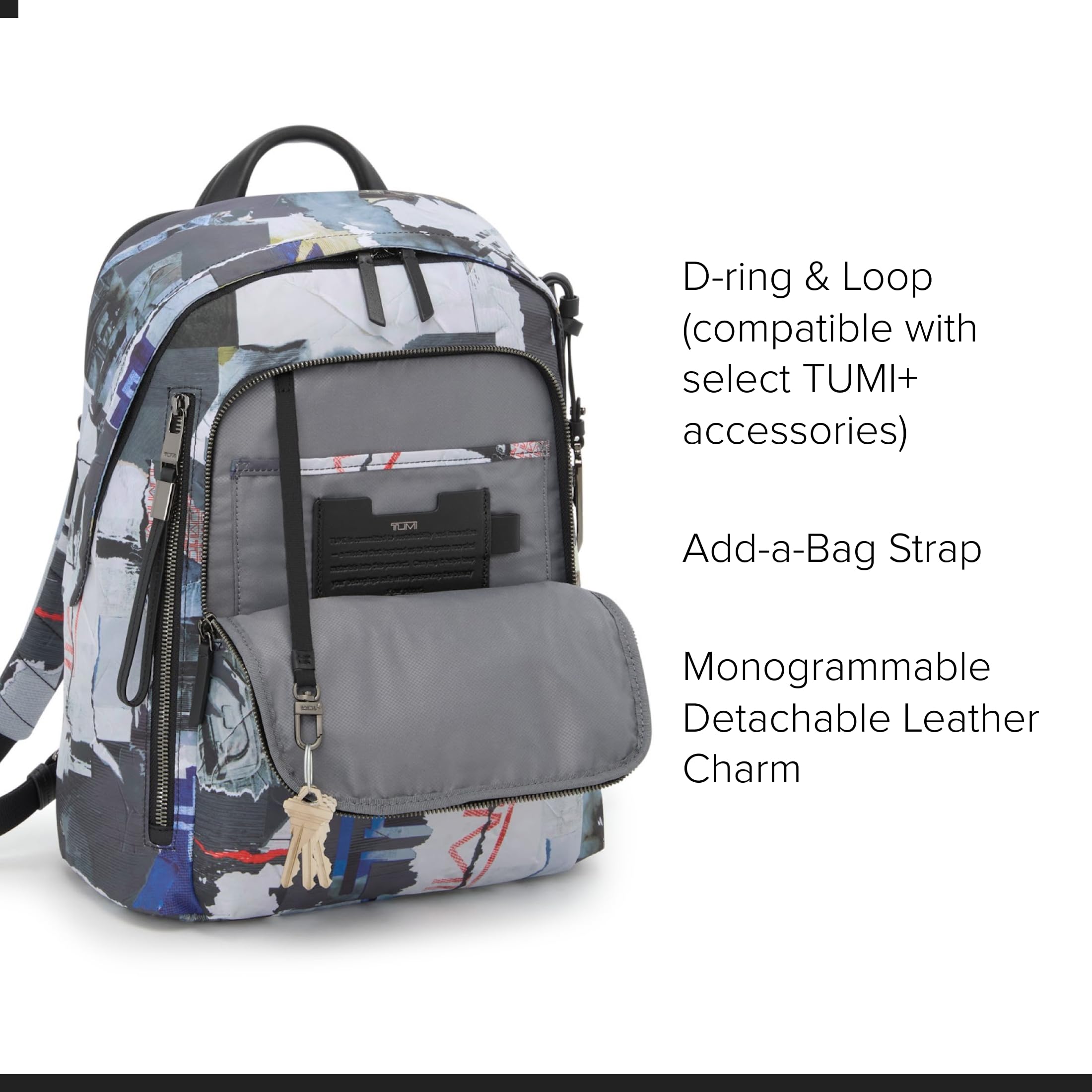 TUMI - Voyageur Halsey Backpack - Travel Backpack - For Business, Fashion, Commute - Holds Up to 14" Screens - Black & Gold