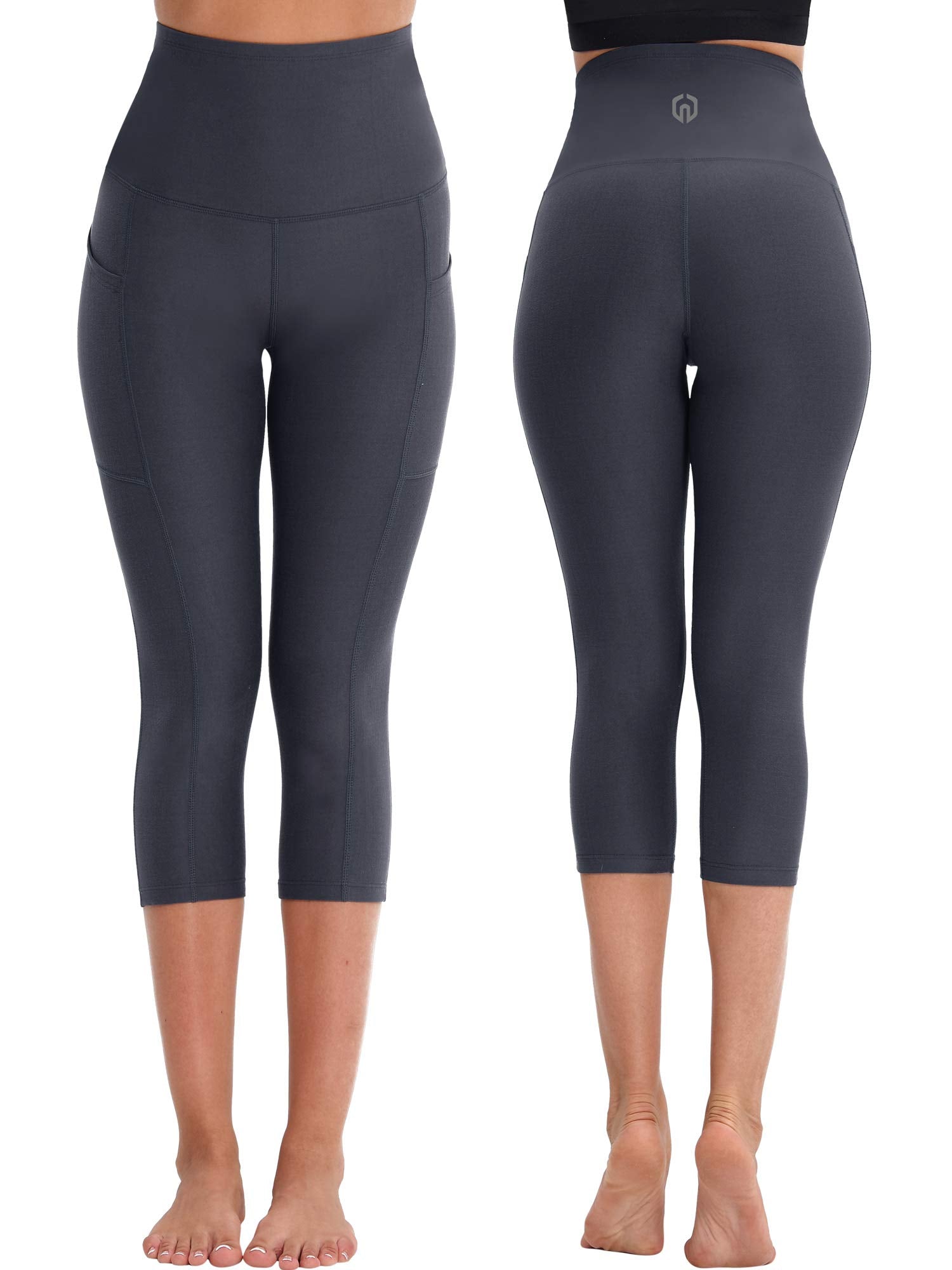 NELEUS Women's Yoga Running Capris Tummy Control High Waist Workout Pants