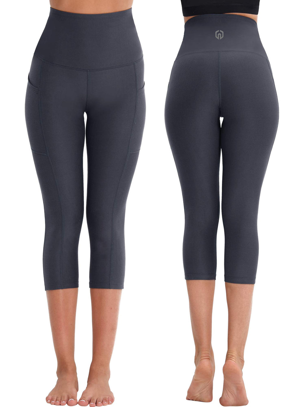 NELEUS Women's Yoga Running Capris Tummy Control High Waist Workout Pants