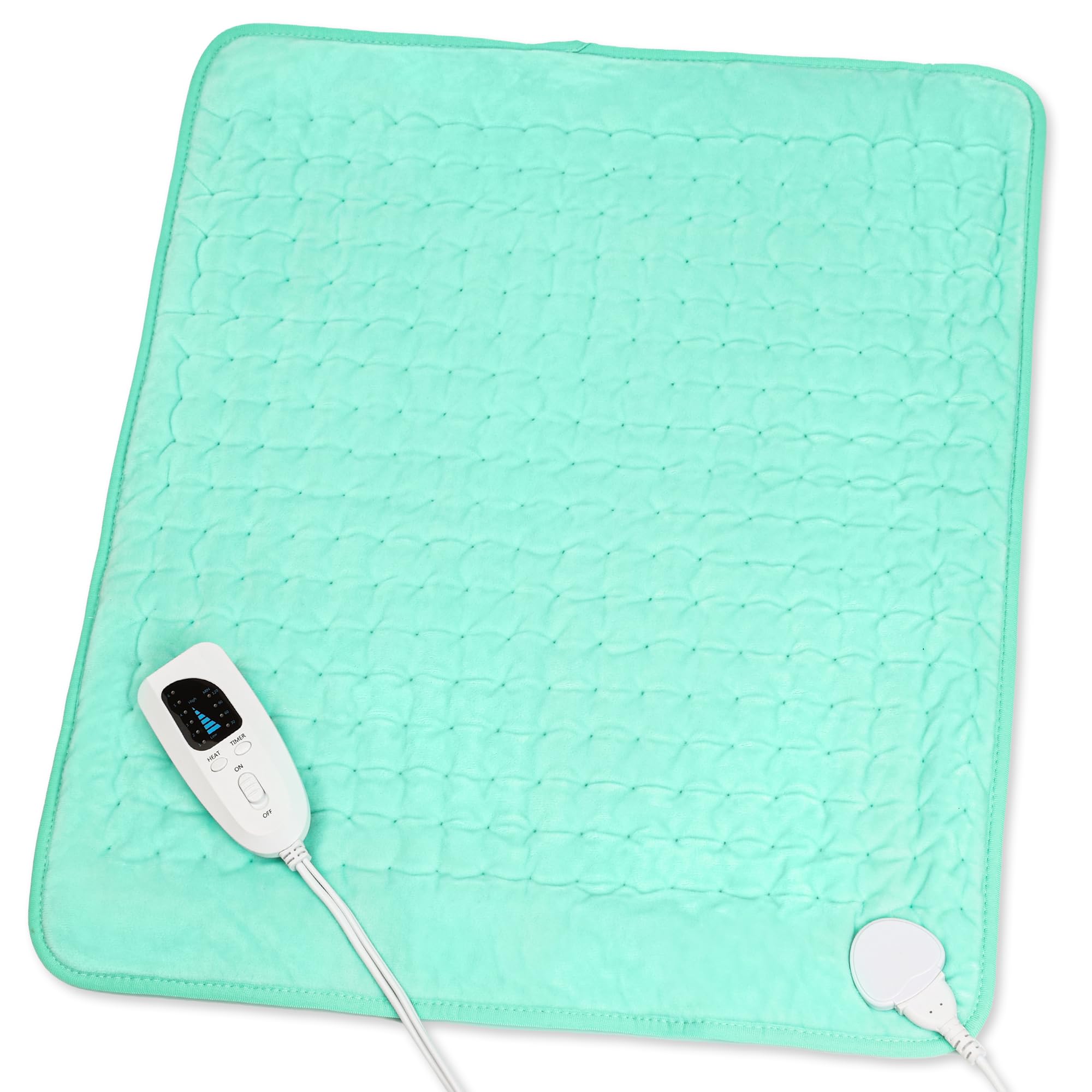 Heating Pad,Heated Blanket,Heating Pad for Back Neck,Silvergray,24x12In | Electric Heating Pad,Dry/Moist Heat Heating Pads,Heating Pads for Shoulder,Abdomen,Knee,Heat Pad for Women Men,Birthday Gift