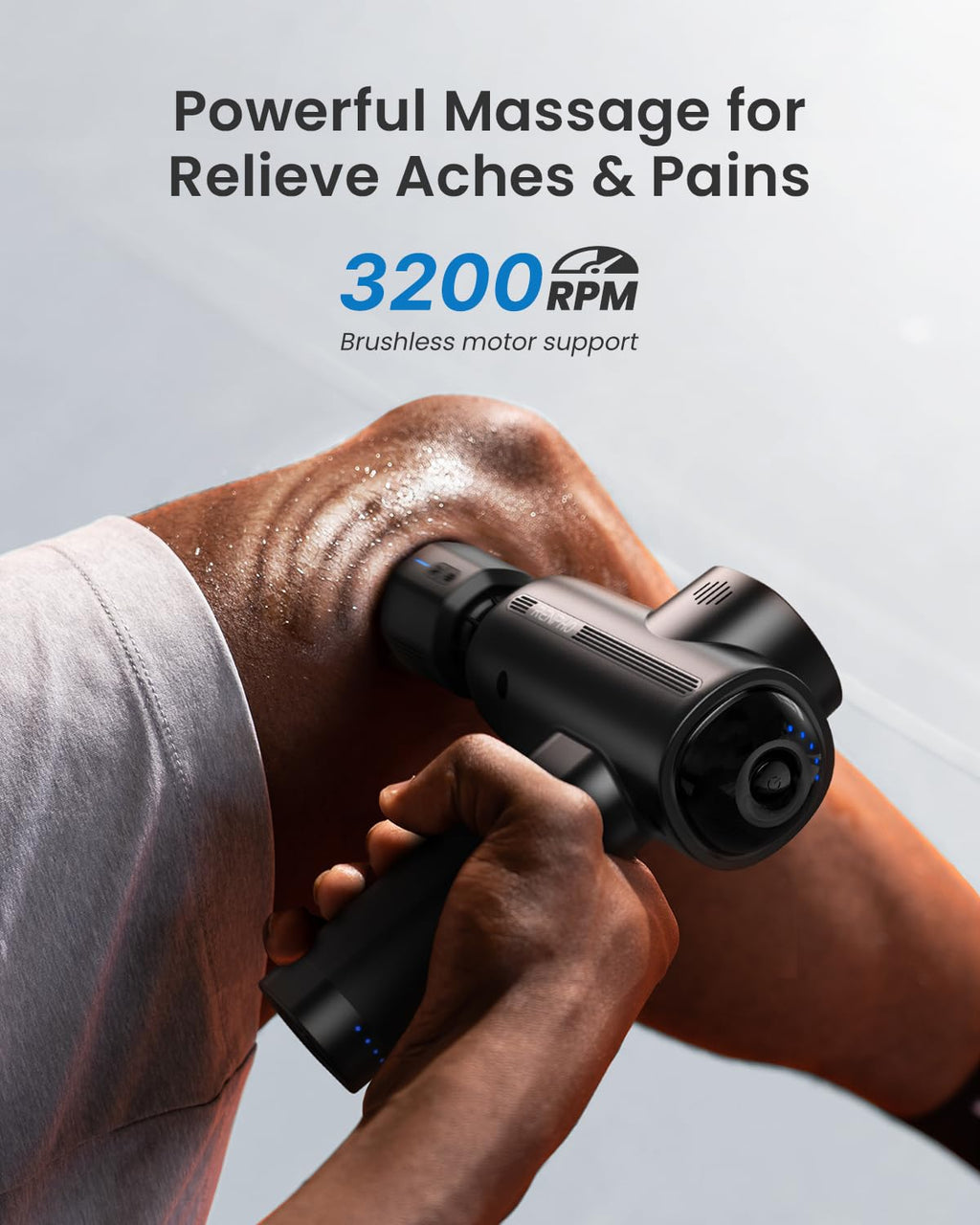 RENPHO Active Thermacool 2 Massage Gun with Heat and Cold, VA Display | Handheld 10mm Deep Tissue Massager for Neck, Back, Muscle Comfort, FSA Eligible Gift for Men, Athletes, Women, HSA