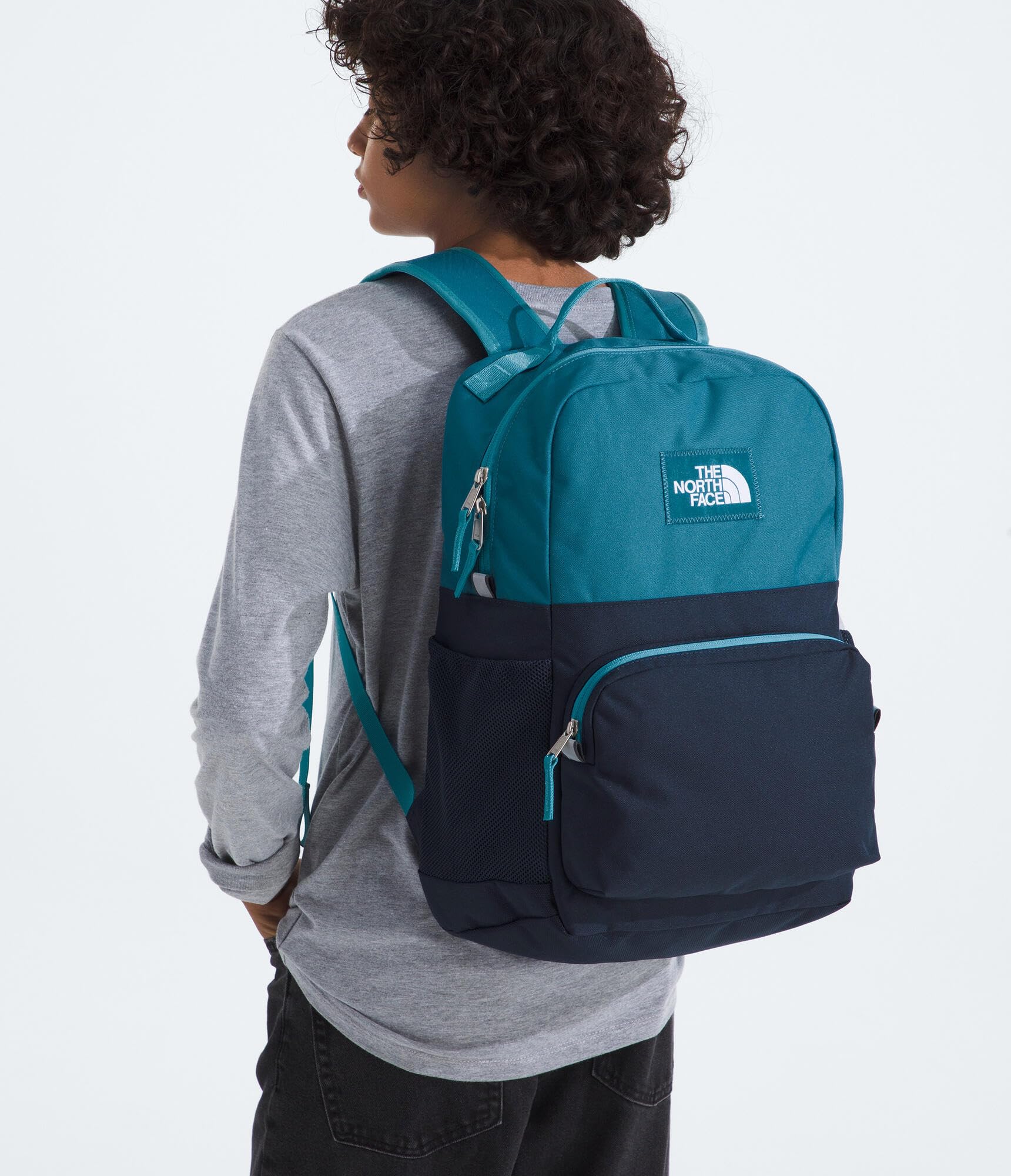 The North Face Teen Chuckwalla Daypack - Travel Backpack, Laptop Sleeve, Reflective Safety Details, Adjustable Strap, Pacific Teal/Slate Moss/Evergreen, One Size