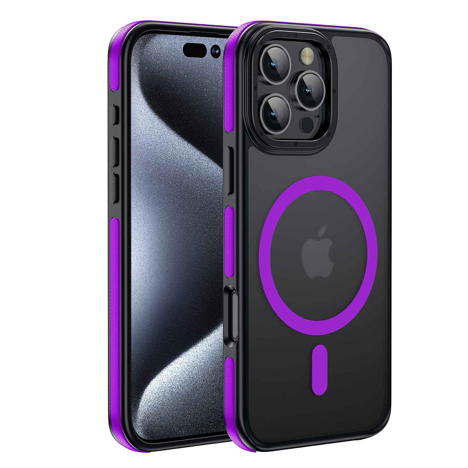 for iPhone 17 Pro Max case with Camera Lens Protector[10Ft Military-Grade Protection] Compatible with fit MagSafe Shockproof Slim Thin Cover case for iPhone 17 Pro Max 6.9 inch, Orange Bumper