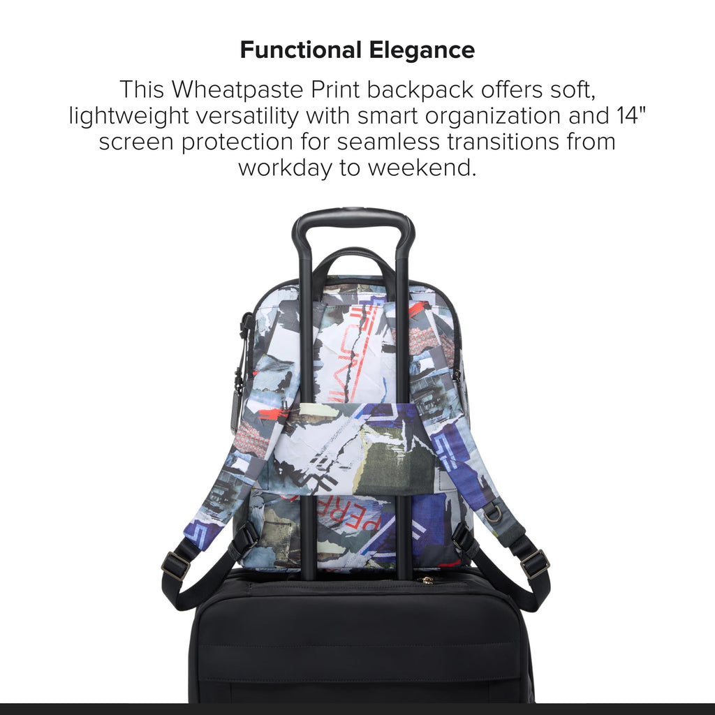 TUMI - Voyageur Halsey Backpack - Travel Backpack - For Business, Fashion, Commute - Holds Up to 14" Screens - Black & Gold