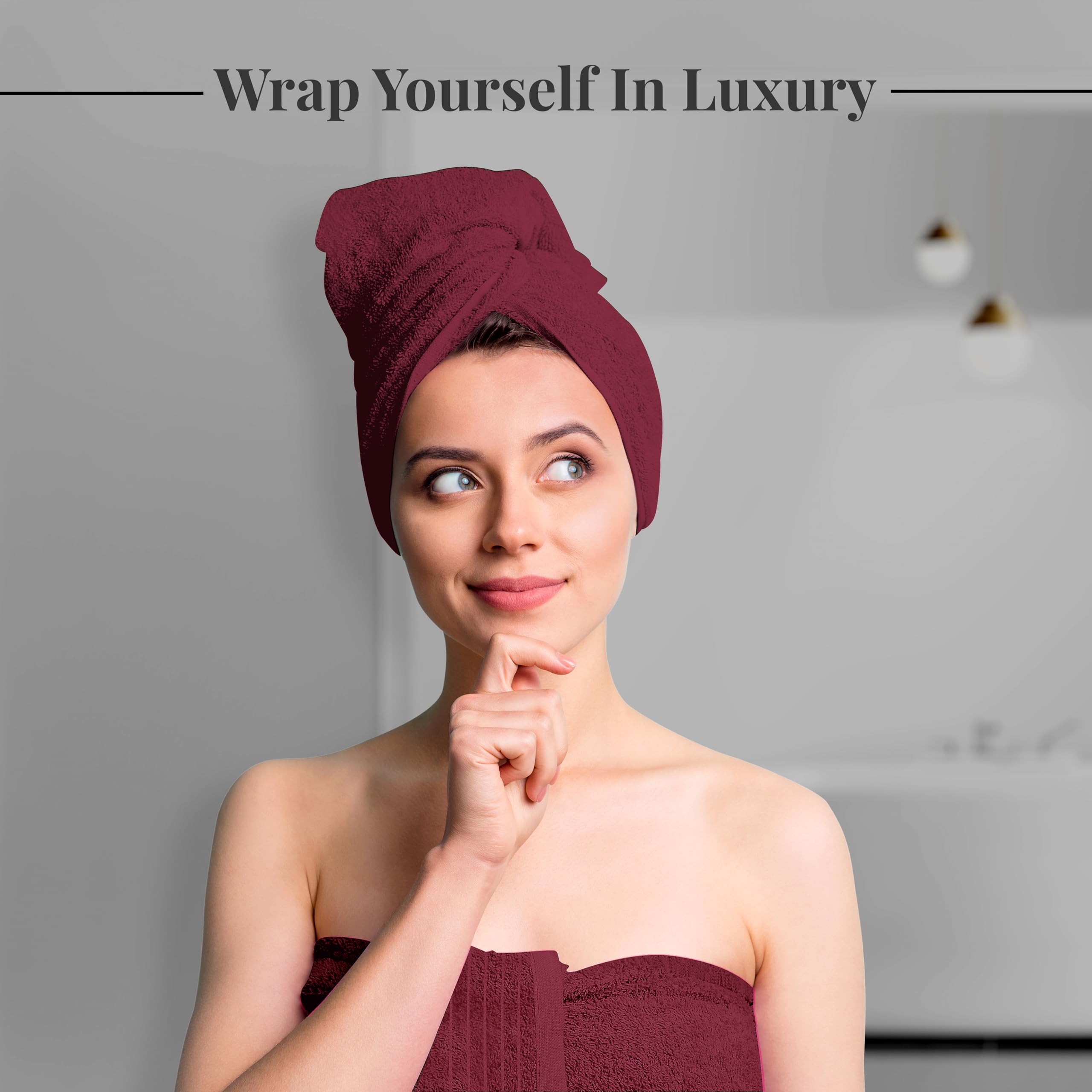Tens Towels Pack of 4 Extra Large Bath Towels 30 x 60 Inches, 100% Cotton, Larger & Lighter Weight, Quicker to Dry, Super Soft and Absorbent, Perfect for Bathroom, Black