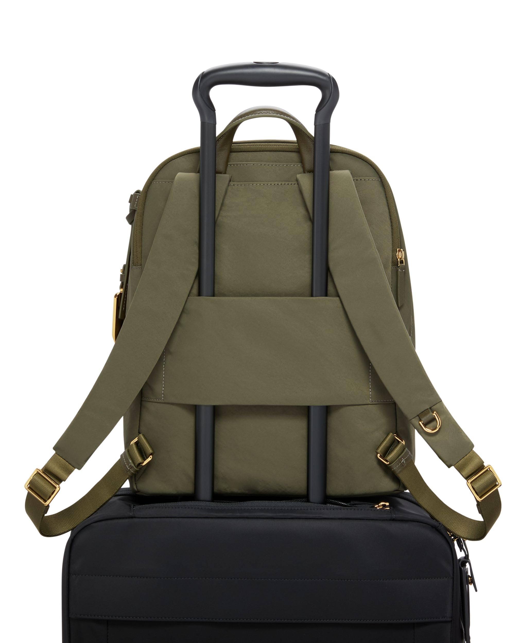 TUMI - Voyageur Halsey Backpack - Travel Backpack - For Business, Fashion, Commute - Holds Up to 14" Screens - Black & Gold