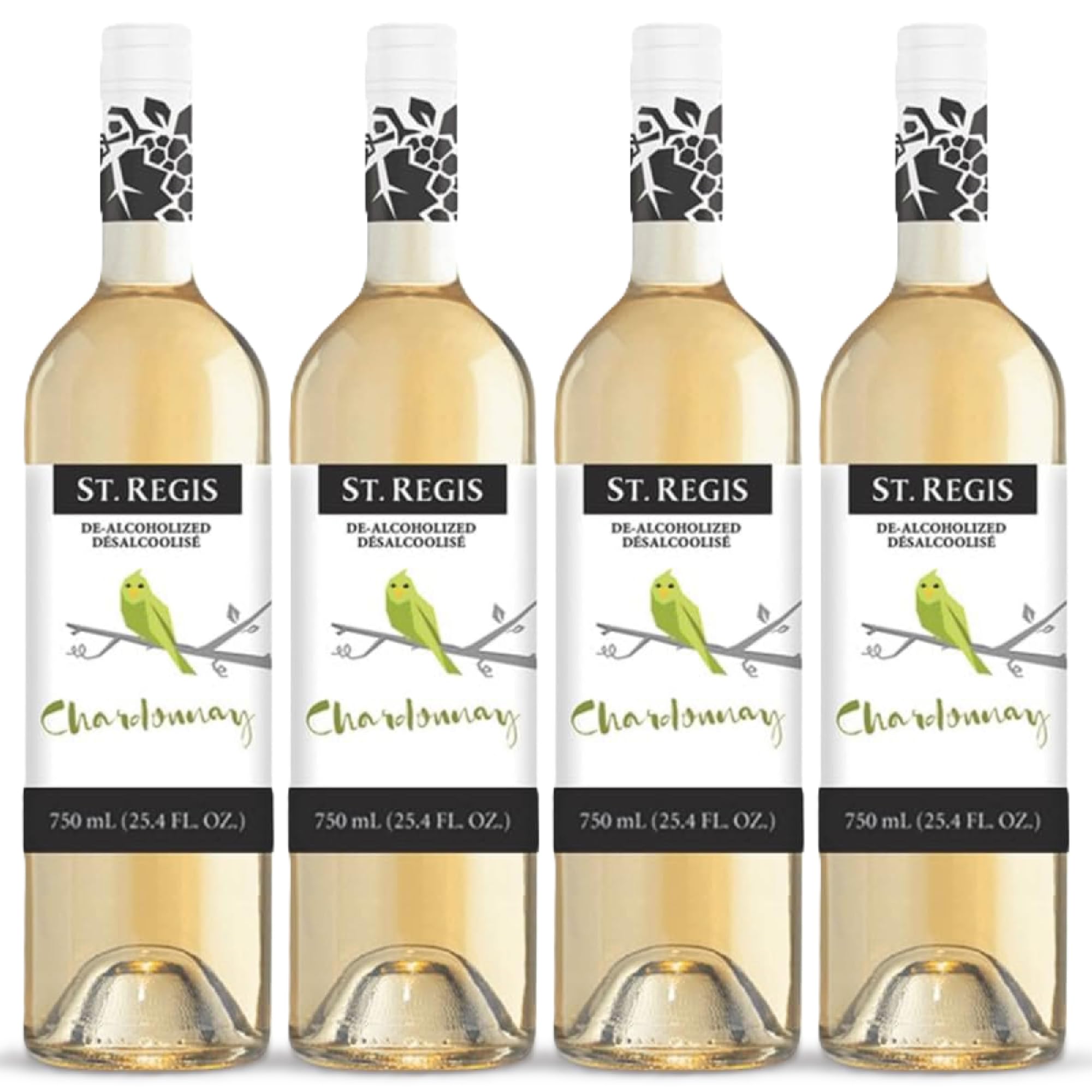 ST. REGIS Non-Alcoholic Cabernet Sauvignon, 25.4 Fl Oz (6 Pack) - Low Calorie, Low Sugar - Fruity & Spicy Rich Flavor from Spain