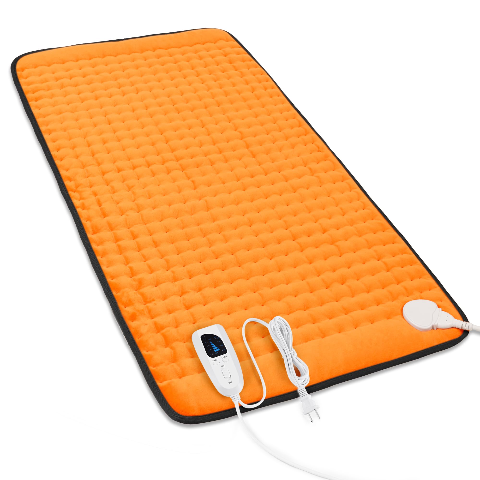 Heating Pad,Heated Blanket,Heating Pad for Back Neck,Silvergray,24x12In | Electric Heating Pad,Dry/Moist Heat Heating Pads,Heating Pads for Shoulder,Abdomen,Knee,Heat Pad for Women Men,Birthday Gift