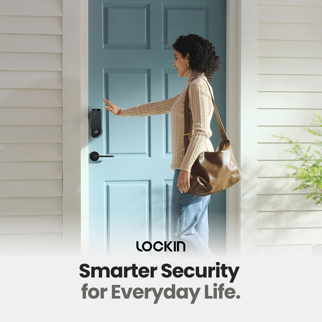 Lockin Venoris Smart Lock - Palm Vein & Fingerprint Keyless Entry Door Lock - 6 Unlock Methods - Built-in WiFi - Smart Home Compatible - No Monthly Subscription - 7-Month Battery Life