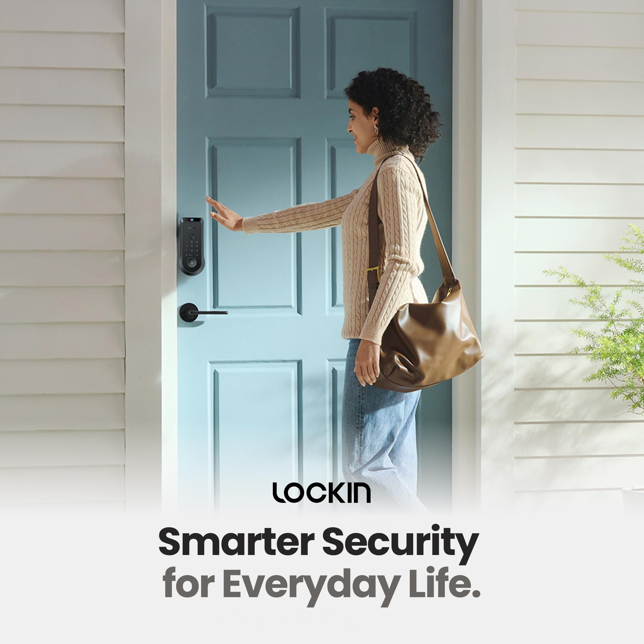 Lockin Venoris Smart Lock - Palm Vein & Fingerprint Keyless Entry Door Lock - 6 Unlock Methods - Built-in WiFi - Smart Home Compatible - No Monthly Subscription - 7-Month Battery Life