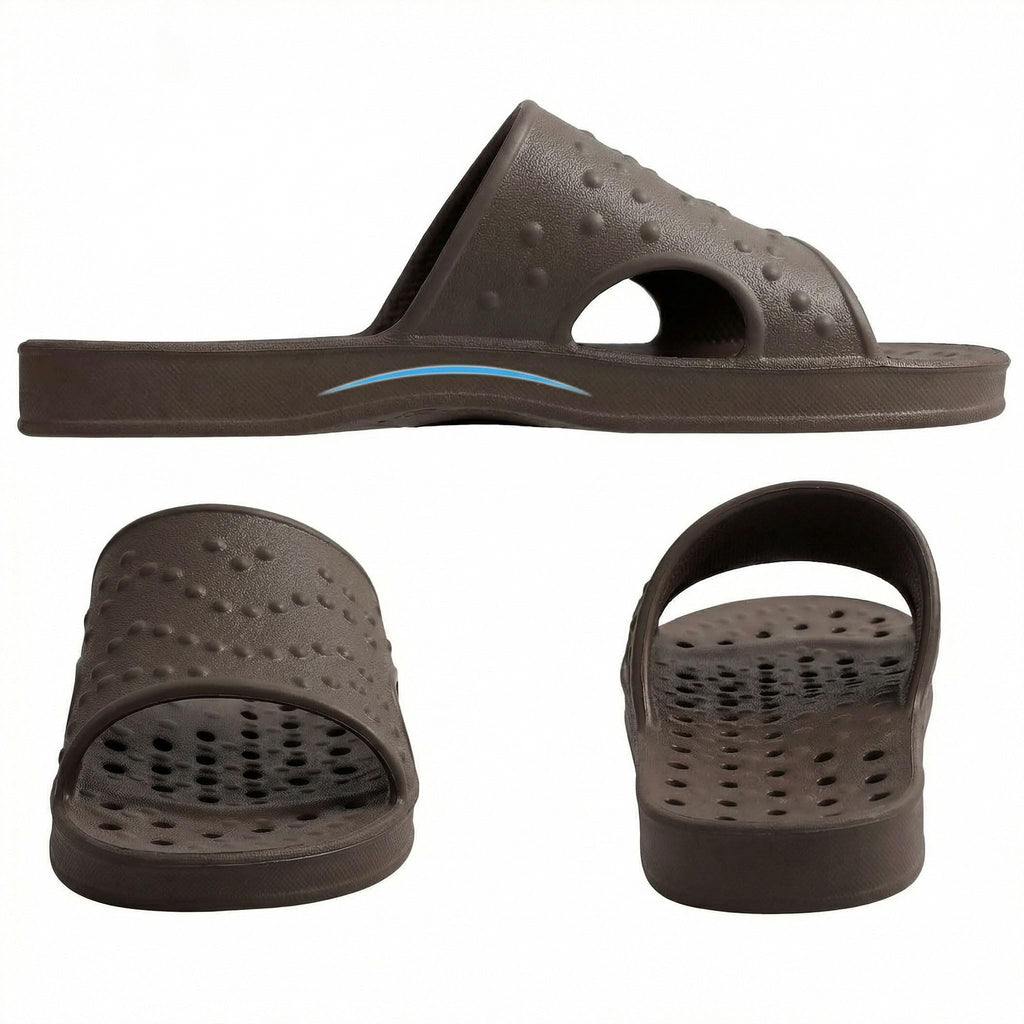 shevalues Shower Shoes for Women Men with Arch Support Quick Drying Pool Slides Lightweight Beach Sandals with Drain Holes