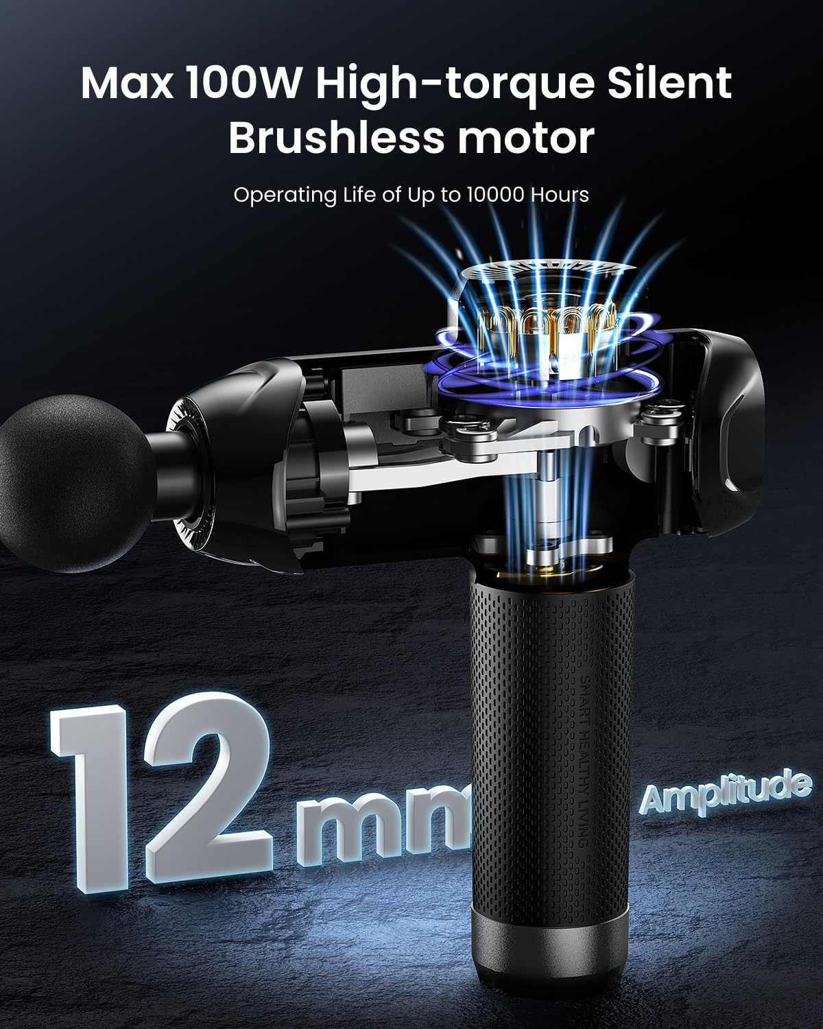 RENPHO Active Thermacool 2 Massage Gun with Heat and Cold, VA Display | Handheld 10mm Deep Tissue Massager for Neck, Back, Muscle Comfort, FSA Eligible Gift for Men, Athletes, Women, HSA