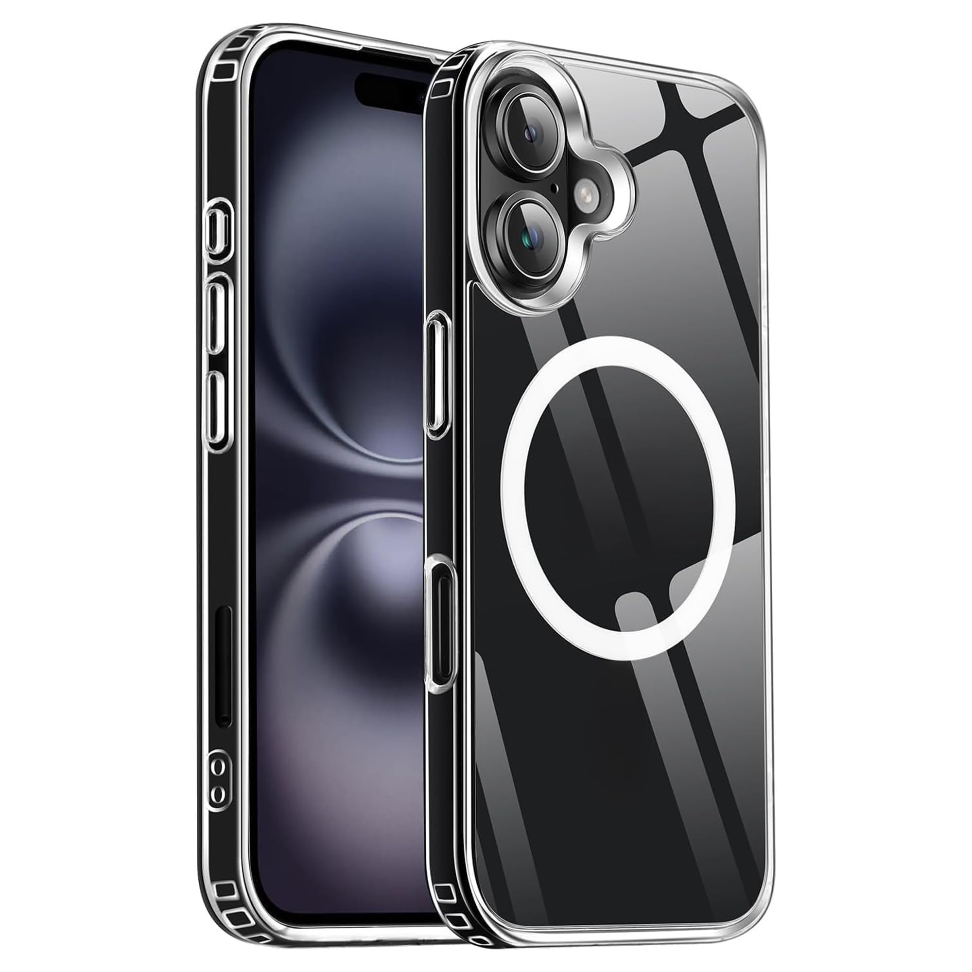 for iPhone 17 Pro Max case with Camera Lens Protector[10Ft Military-Grade Protection] Compatible with fit MagSafe Shockproof Slim Thin Cover case for iPhone 17 Pro Max 6.9 inch, Orange Bumper