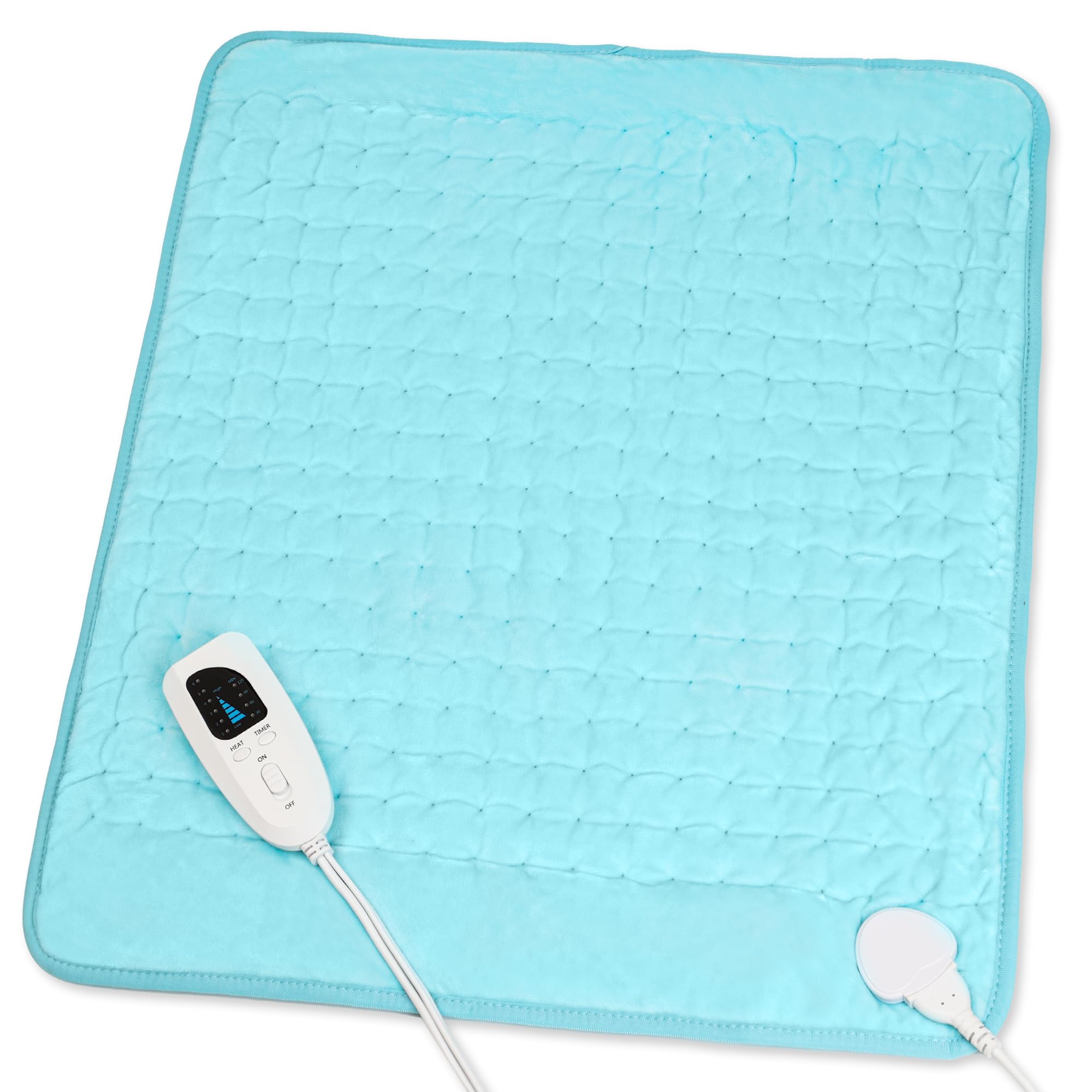 Heating Pad,Heated Blanket,Heating Pad for Back Neck,Silvergray,24x12In | Electric Heating Pad,Dry/Moist Heat Heating Pads,Heating Pads for Shoulder,Abdomen,Knee,Heat Pad for Women Men,Birthday Gift