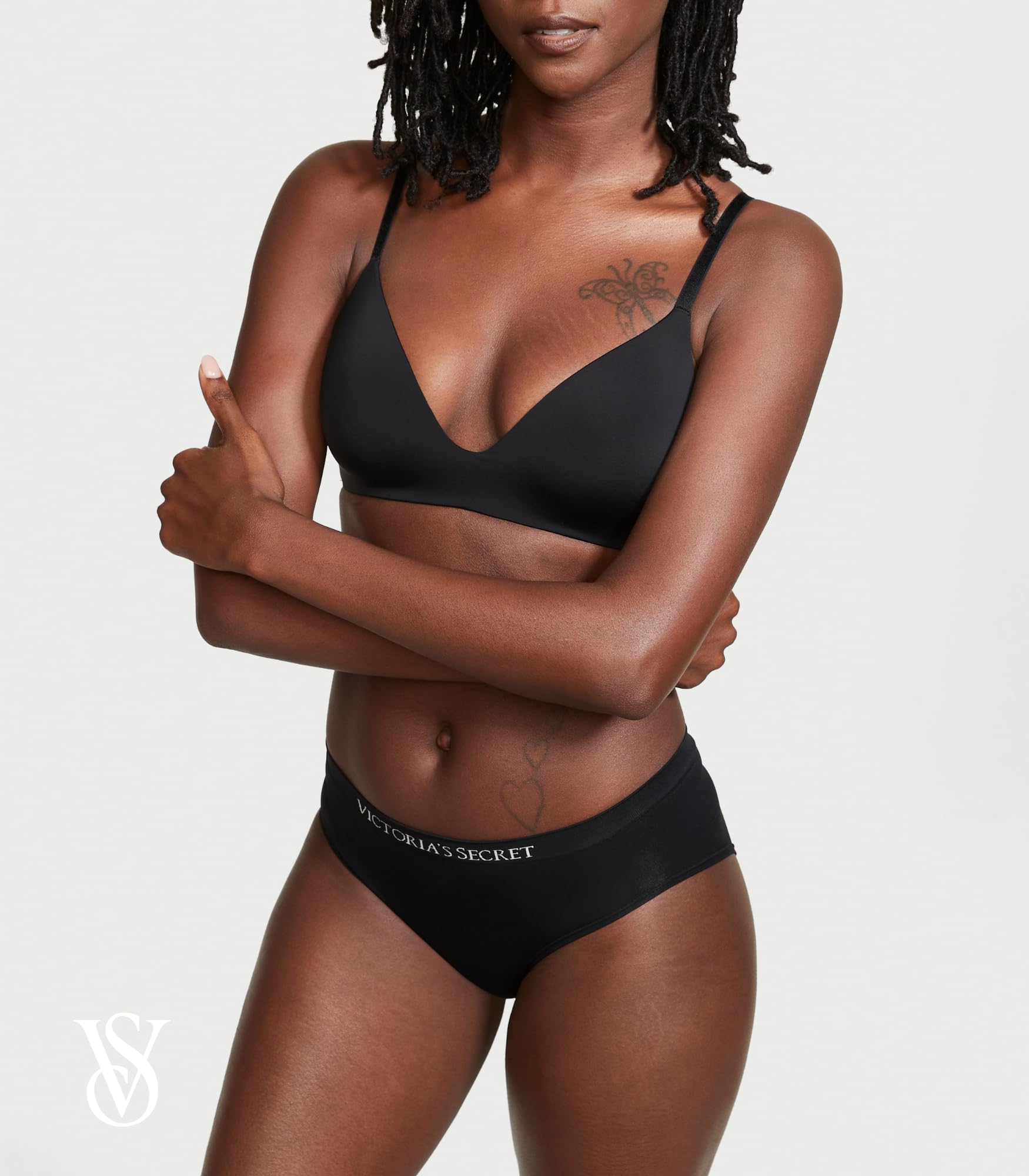 Victoria's Secret Women's Cotton Logo Hipster Underwear, Moderate Coverage Panties for Women, Multi Pack (XS-XXL)