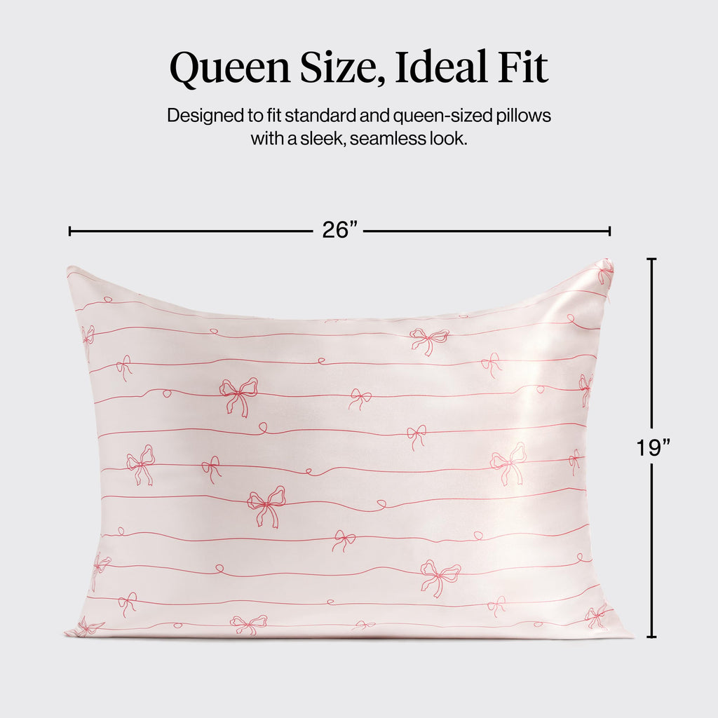 Kitsch Satin Pillowcase with Zipper - Standard Size, Leopard | Softer Than Silk Pillow Cases, Smooth Cooling Satin Pillow Case for Hair and Skin, Wrinkle-Free, Machine Washable