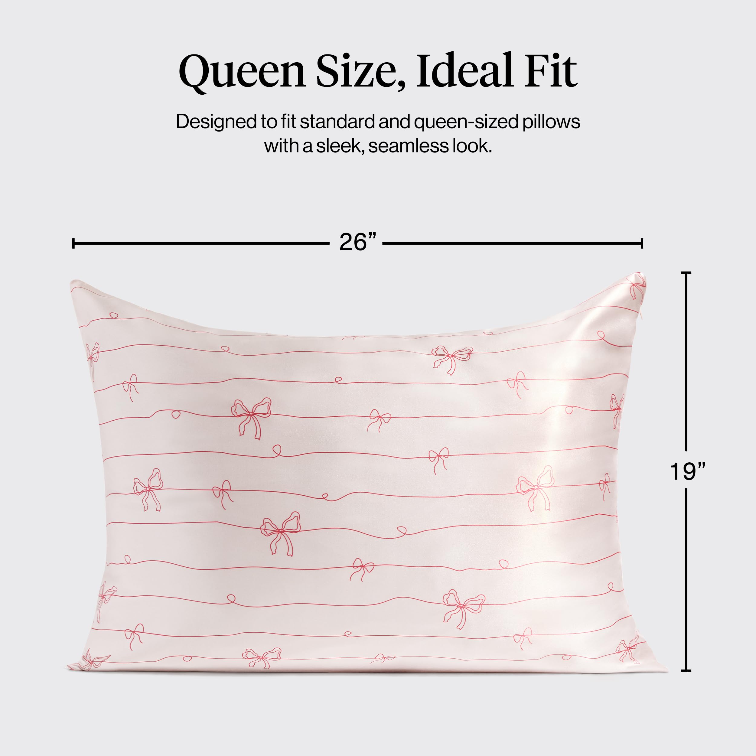 Kitsch Satin Pillowcase with Zipper - Standard Size, Leopard | Softer Than Silk Pillow Cases, Smooth Cooling Satin Pillow Case for Hair and Skin, Wrinkle-Free, Machine Washable