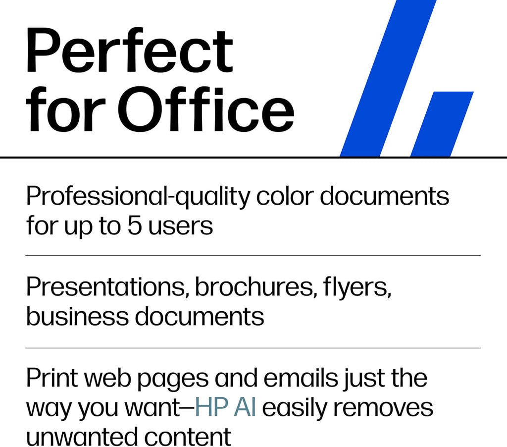 HP OfficeJet Pro 9135 Wireless All-in-One Color Inkjet Printer, Print, Scan, Copy, Fax, ADF, Duplex Print/scan, Best-for-Office, 3 Month Trial of Instant Ink Included, AI-Capable (C2WM0A)