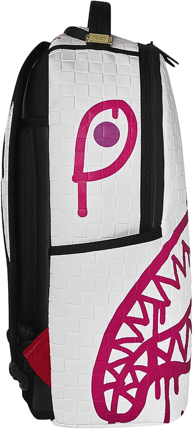 Sprayground Crash Graff Turbo Backpack, 18x6x11.5 Inch, Black, PVC, Laptop Compartment, Adjustable Straps