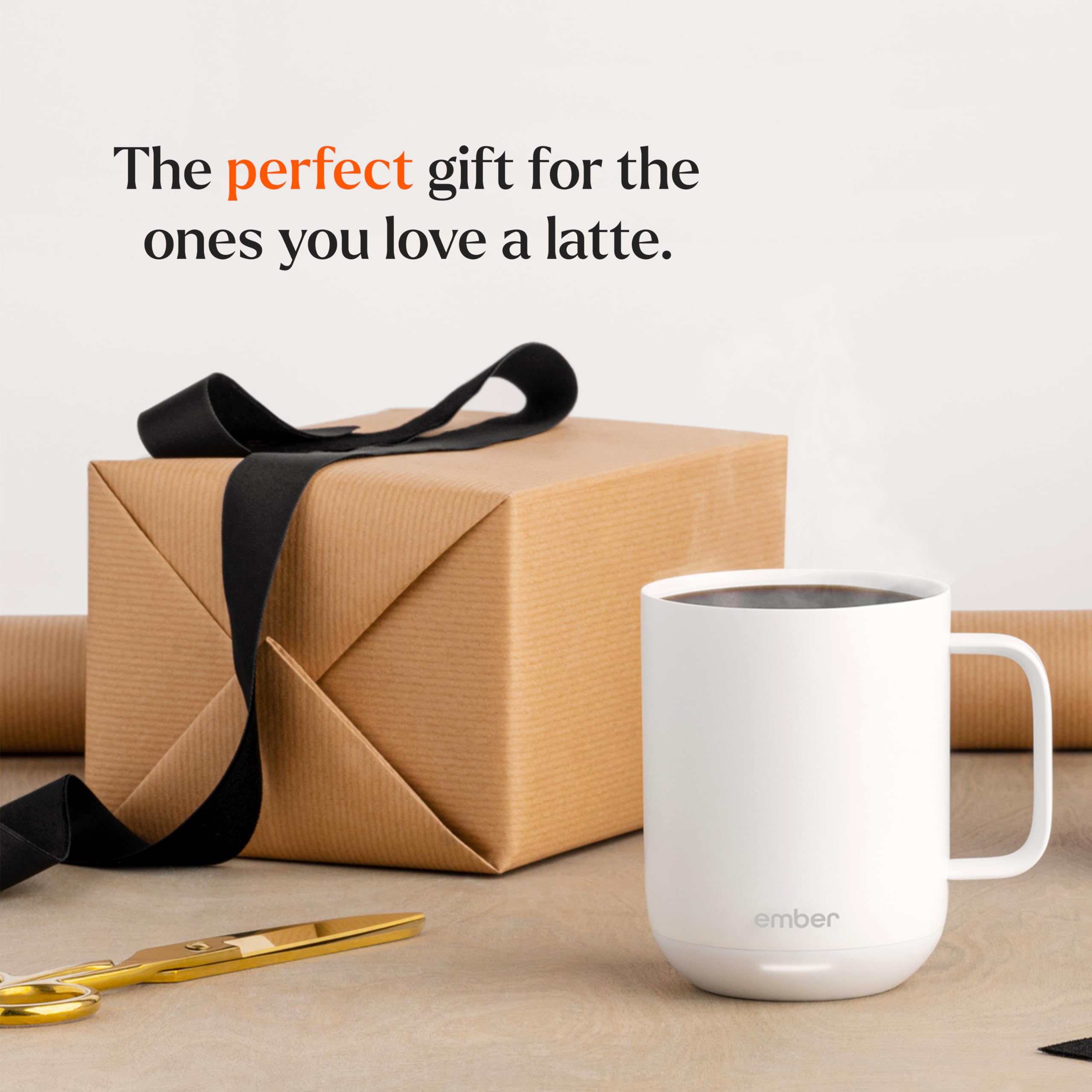 Ember Temperature Control Smart Mug 2, 14 Oz, App-Controlled Heated Coffee Mug with 80 Min Battery Life and Improved Design, White