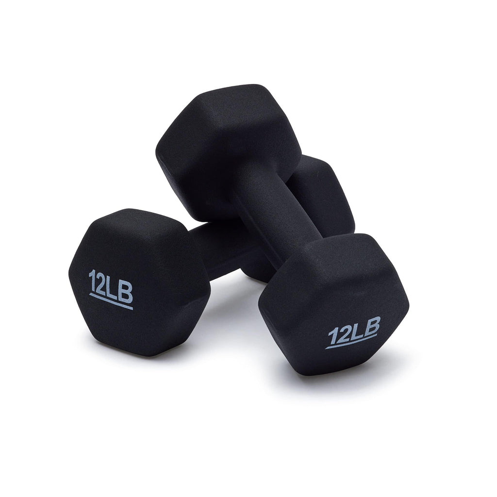 Amazon Basics Neoprene Dumbbell Hand Weights for Exercise and Muscle Toning