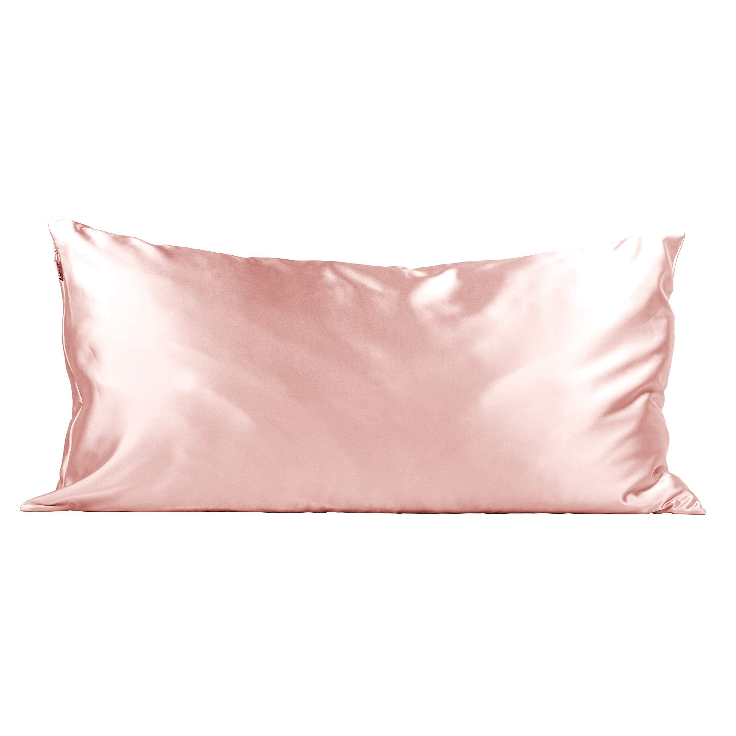 Kitsch Satin Pillowcase with Zipper - Standard Size, Leopard | Softer Than Silk Pillow Cases, Smooth Cooling Satin Pillow Case for Hair and Skin, Wrinkle-Free, Machine Washable