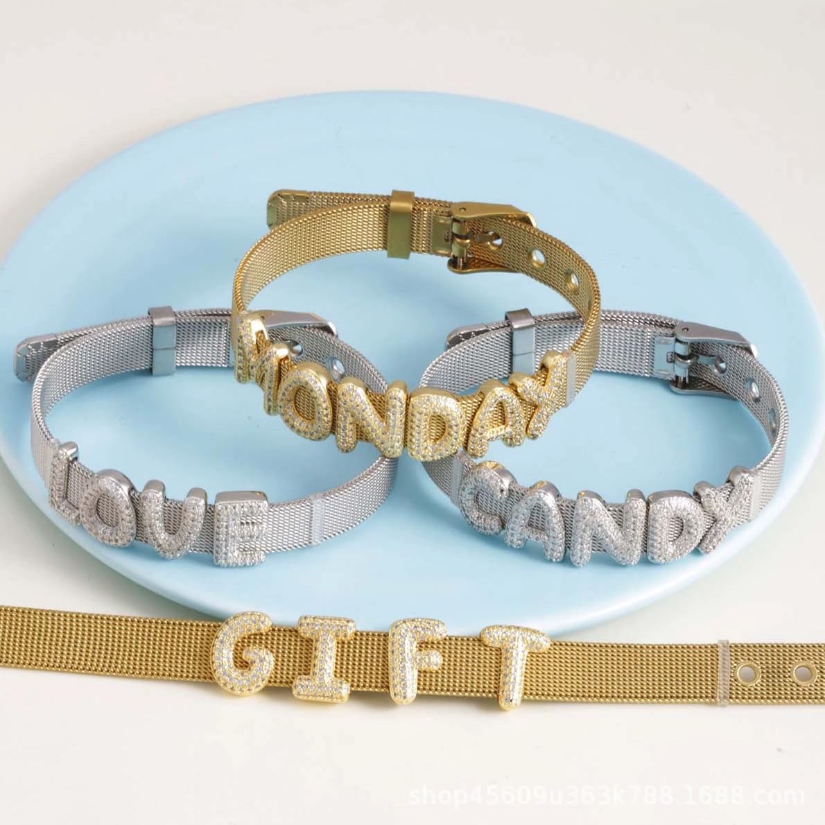 Personalized Name Bracelet for Women | Custom Bubble Letter, Jewelry Gift for Mom, Bridesmaid, Girlfriend