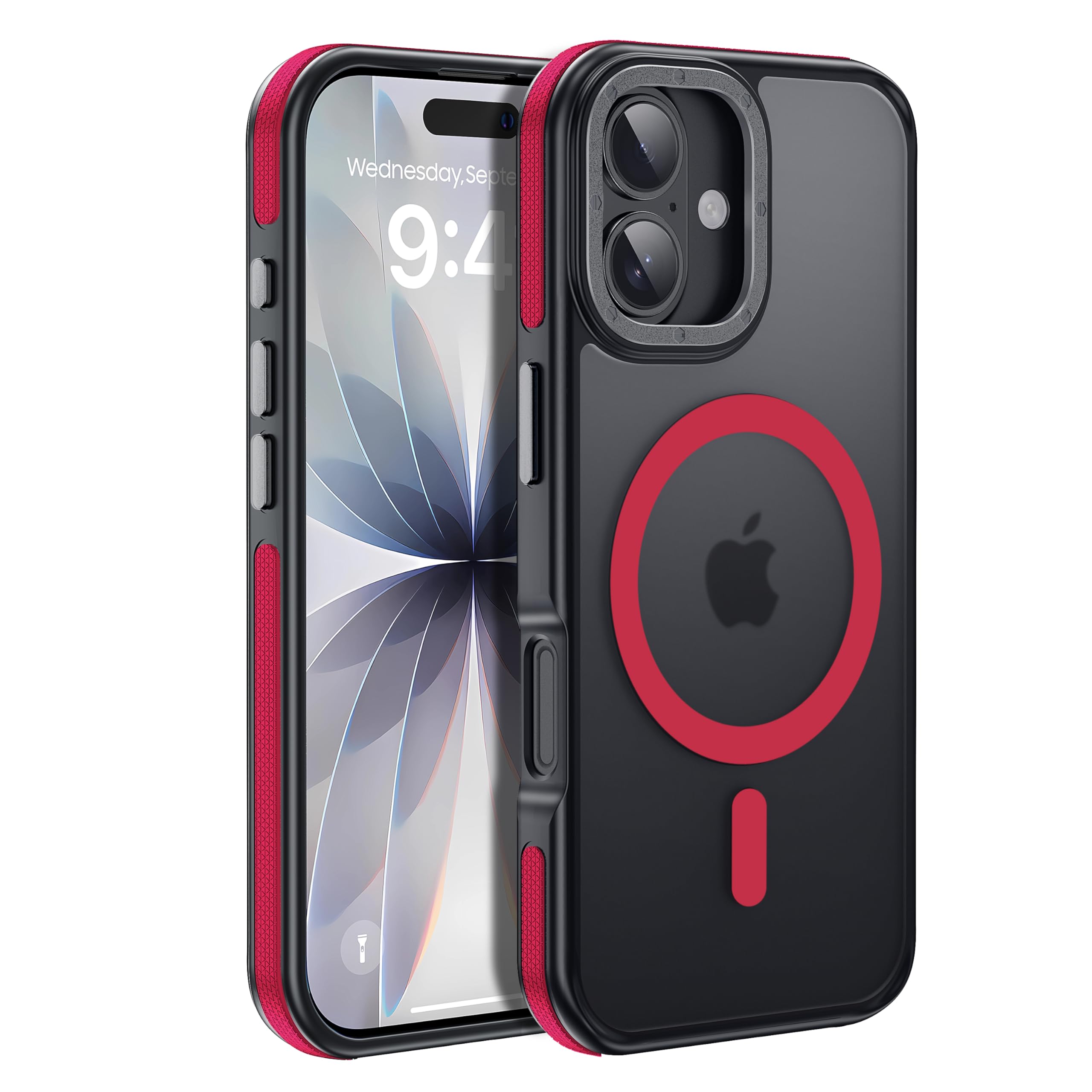 for iPhone 17 Pro Max case with Camera Lens Protector[10Ft Military-Grade Protection] Compatible with fit MagSafe Shockproof Slim Thin Cover case for iPhone 17 Pro Max 6.9 inch, Orange Bumper