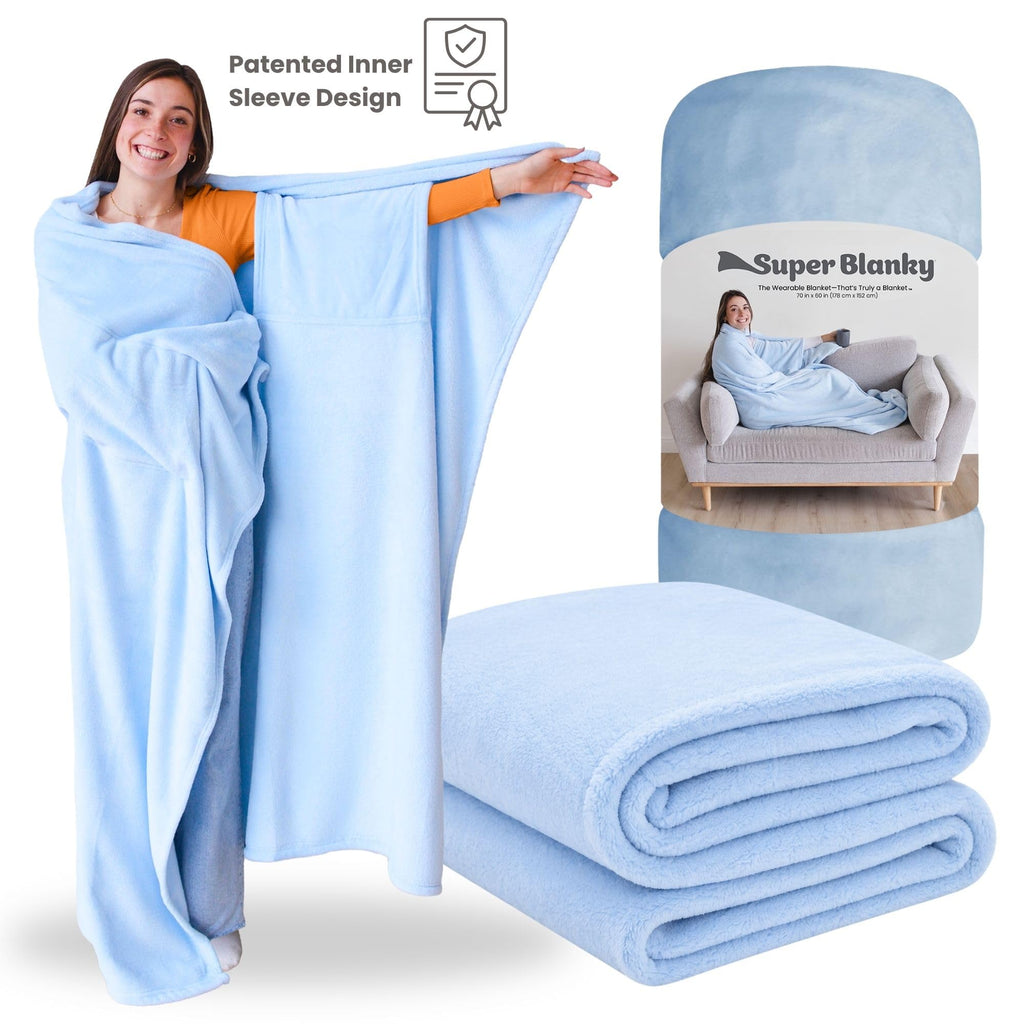 Super Blanky Wearable Blankets for Women & Men, Graduation Day Gift for Her, Cozy Gifts for Women, Wife Birthday Gifts Ideas