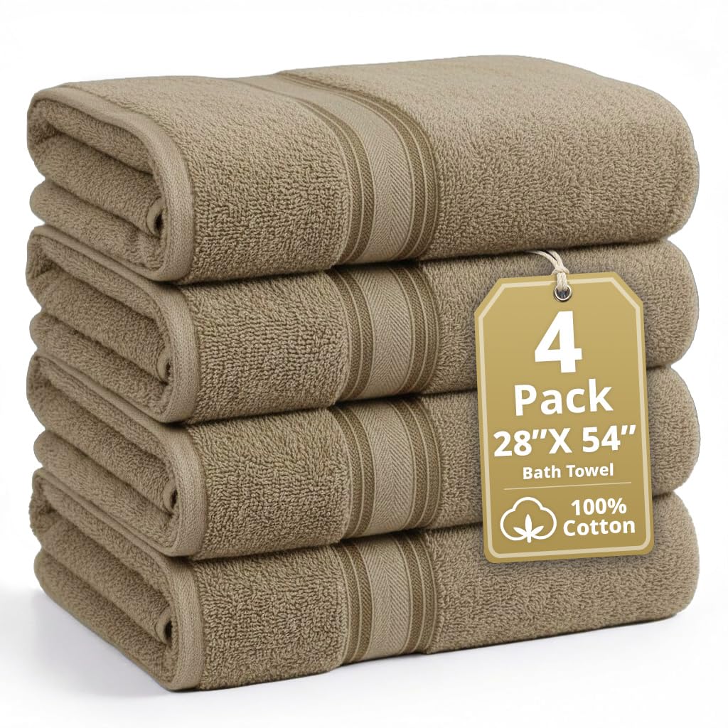 LANE LINEN Bathroom Towels Set of 18 – Zero Twist, 100% Mercerized Cotton Towel, 6 Bath, 6 Handtowel & 6 Washcloths, Luxury Hotel Design, Perfect for Salon & Guests, Machine Washable – Cerulean Blue