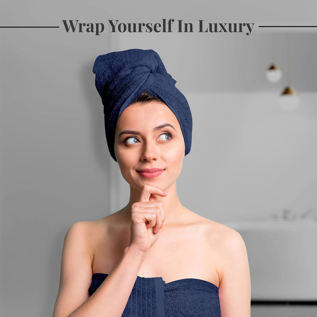 Tens Towels Pack of 4 Extra Large Bath Towels 30 x 60 Inches, 100% Cotton, Larger & Lighter Weight, Quicker to Dry, Super Soft and Absorbent, Perfect for Bathroom, Black