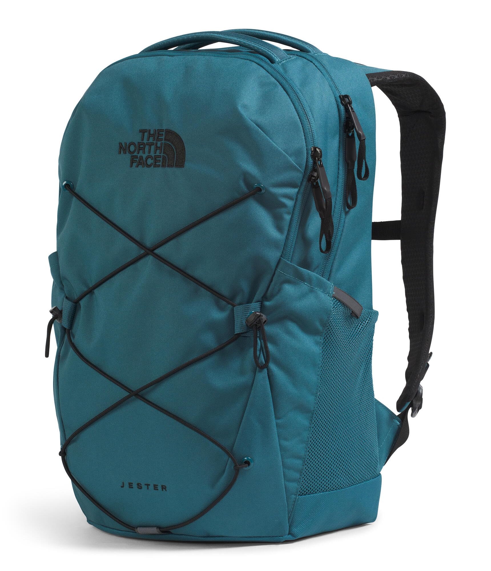The North Face Jester Everyday Laptop Backpack - Commuter Daypack, Water Repellent, Laptop Sleeve, TNF Black-NPF, One Size | 28L recycled polyester with DWR finish, padded 16 in sleeve, chiropractor-endorsed FlexVent suspension, bottle pockets