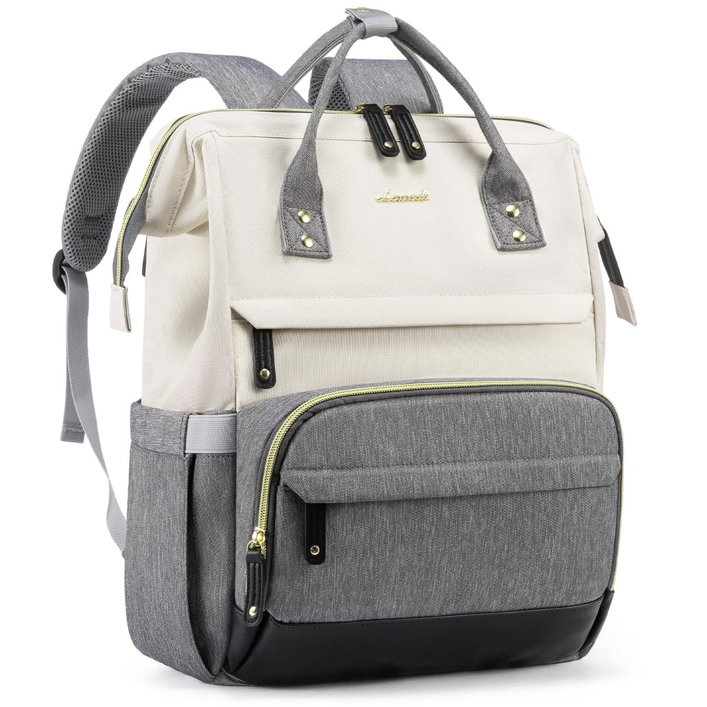 LOVEVOOK Laptop Backpack for Women, 15.6 Inch Work Business Backpacks Purse With Large Capacity, Waterproof Nurse Bag College Bookbag for School, Waterproof Casual Daypack for Travel