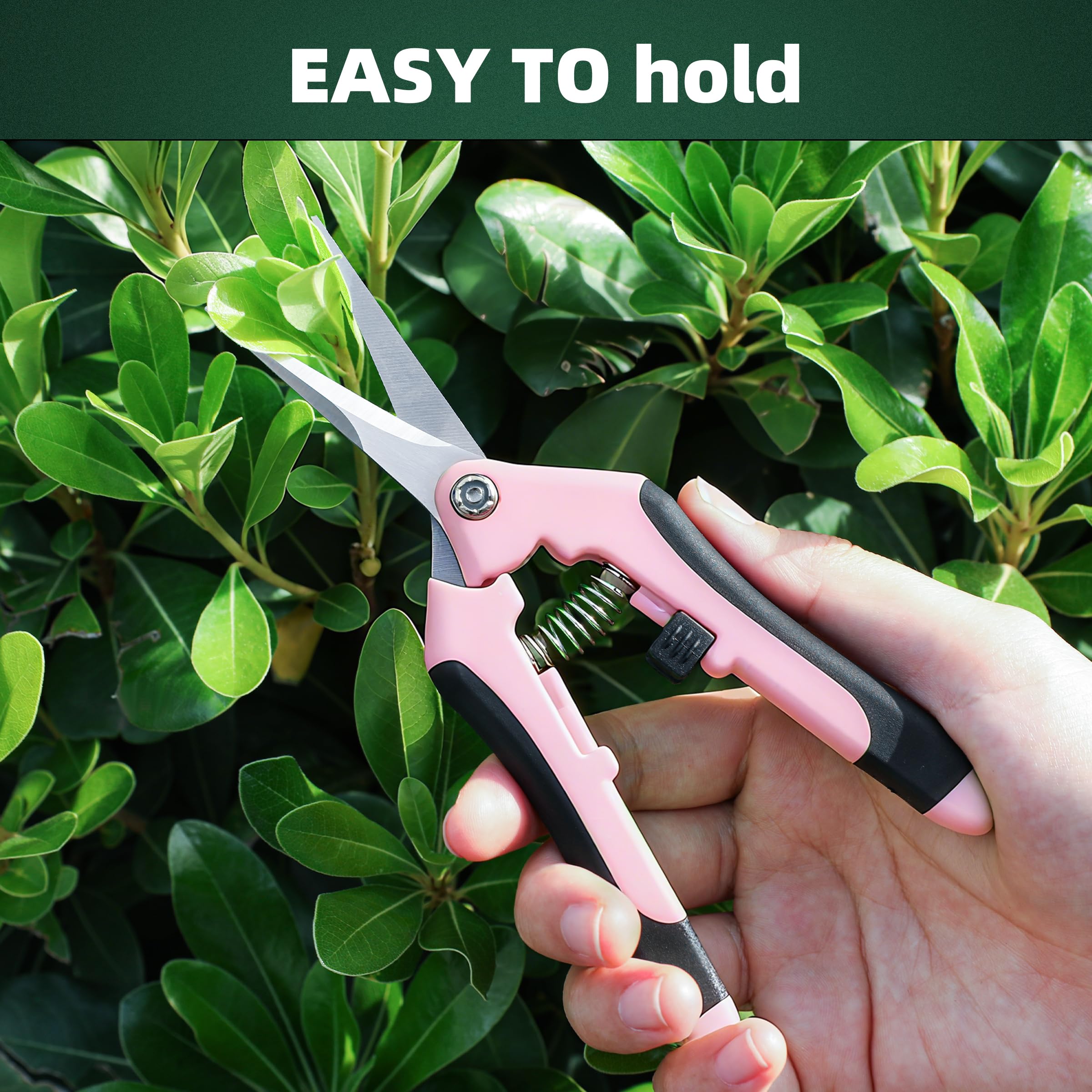 EWPJDK 3 Pack Garden Pruning Shears, Stainless Steel Shears, Gardening Shears, Scissors, Garden Clippers, Pruning Snips, Pruning Shears for Gardening Tools