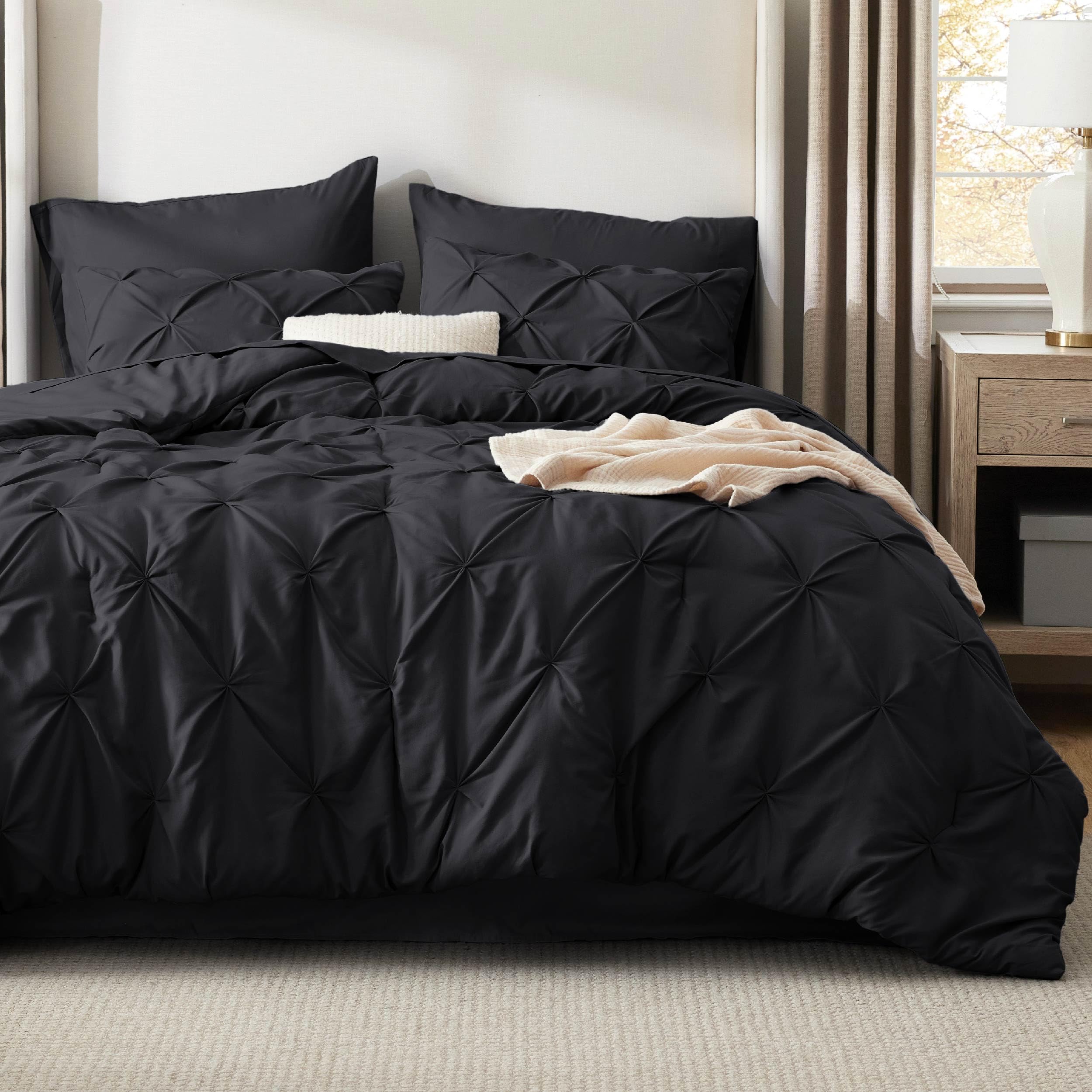 Bedsure Twin XL Comforter Set Pink - Dorm Room Essentials for Girls, Extra Long Twin XL Bedding Set with Sheets, All Season Down Alternative Comforter with Sheets, Pillowcase & Sham