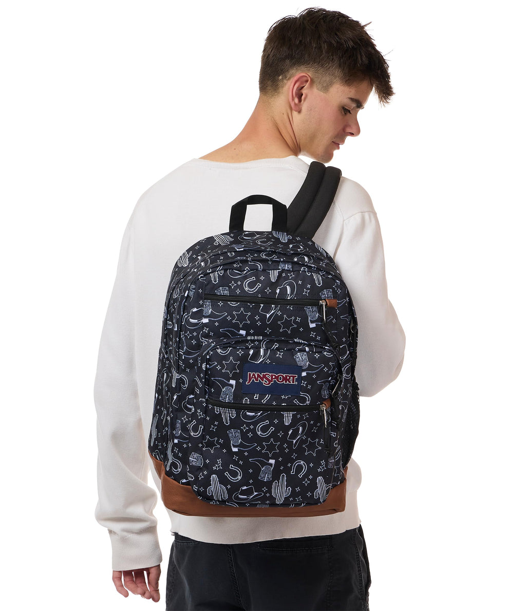 JanSport Cool Backpack, with 15-inch Laptop Sleeve - Large Computer Bag Rucksack with 2 Compartments, Ergonomic Straps, Black