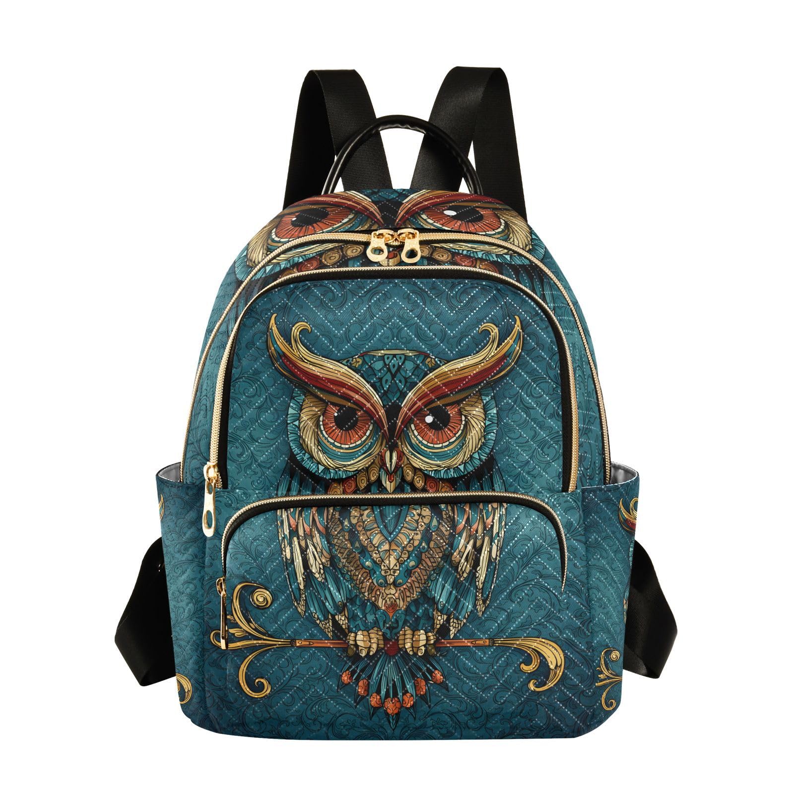 ALAZA Sun Moon Stars Witchy Small Backpack Purse for Women Travel Bag Fashion Daypack Back Pack Shoulder Bag