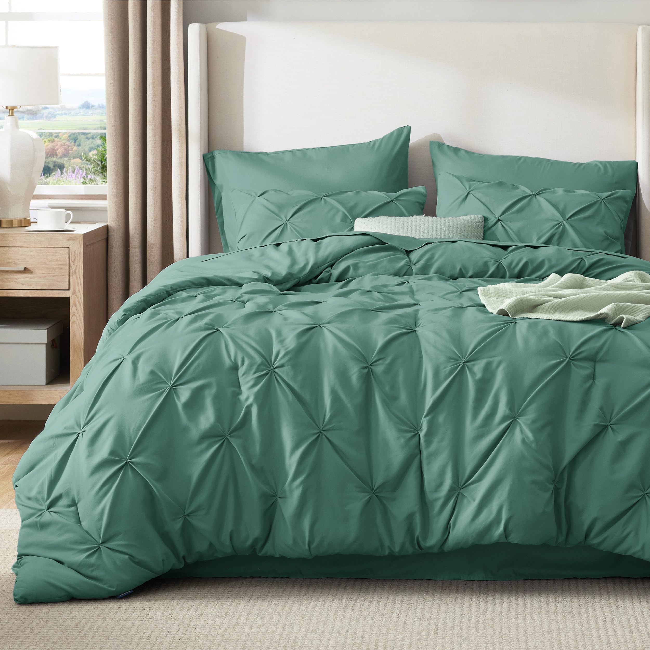 Bedsure Twin XL Comforter Set Pink - Dorm Room Essentials for Girls, Extra Long Twin XL Bedding Set with Sheets, All Season Down Alternative Comforter with Sheets, Pillowcase & Sham