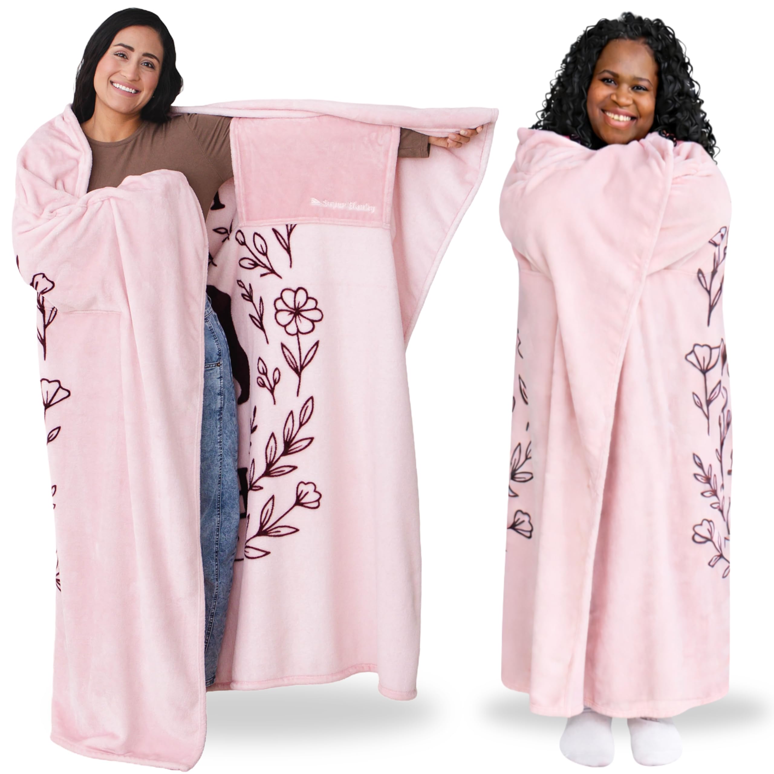 Super Blanky Wearable Blankets for Women & Men, Graduation Day Gift for Her, Cozy Gifts for Women, Wife Birthday Gifts Ideas