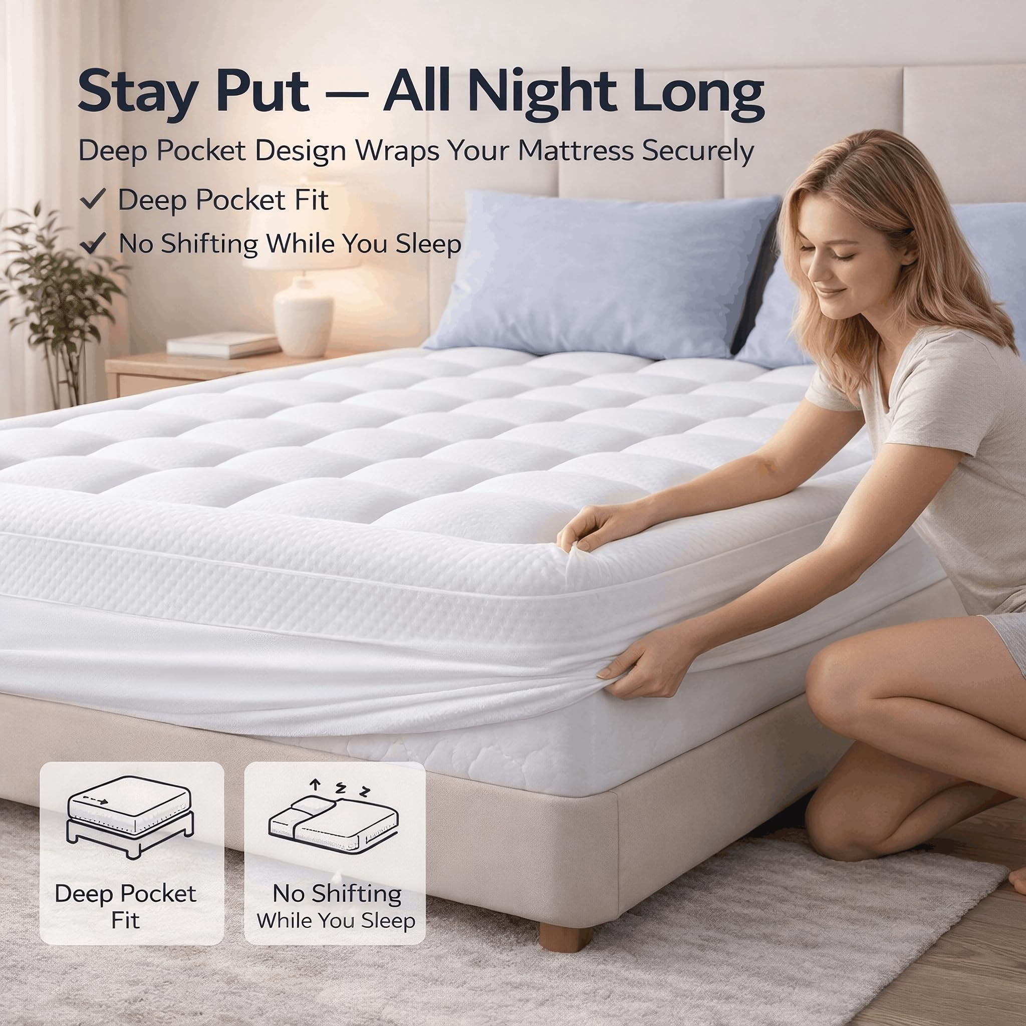 ELEMUSE Twin XL Dorm Dual Layer 3 Inch Memory Foam Mattress Topper for College, Dorm Room Essentials, 2 Inch Cooling Gel Foam and 1 Inch Soft Pillow Top Bed Pad,Back to School Comfortable Support