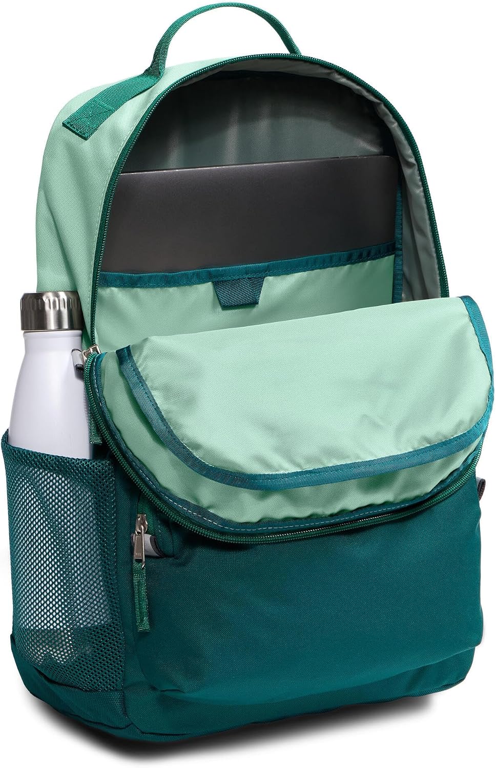 The North Face Teen Chuckwalla Daypack - Travel Backpack, Laptop Sleeve, Reflective Safety Details, Adjustable Strap, Pacific Teal/Slate Moss/Evergreen, One Size