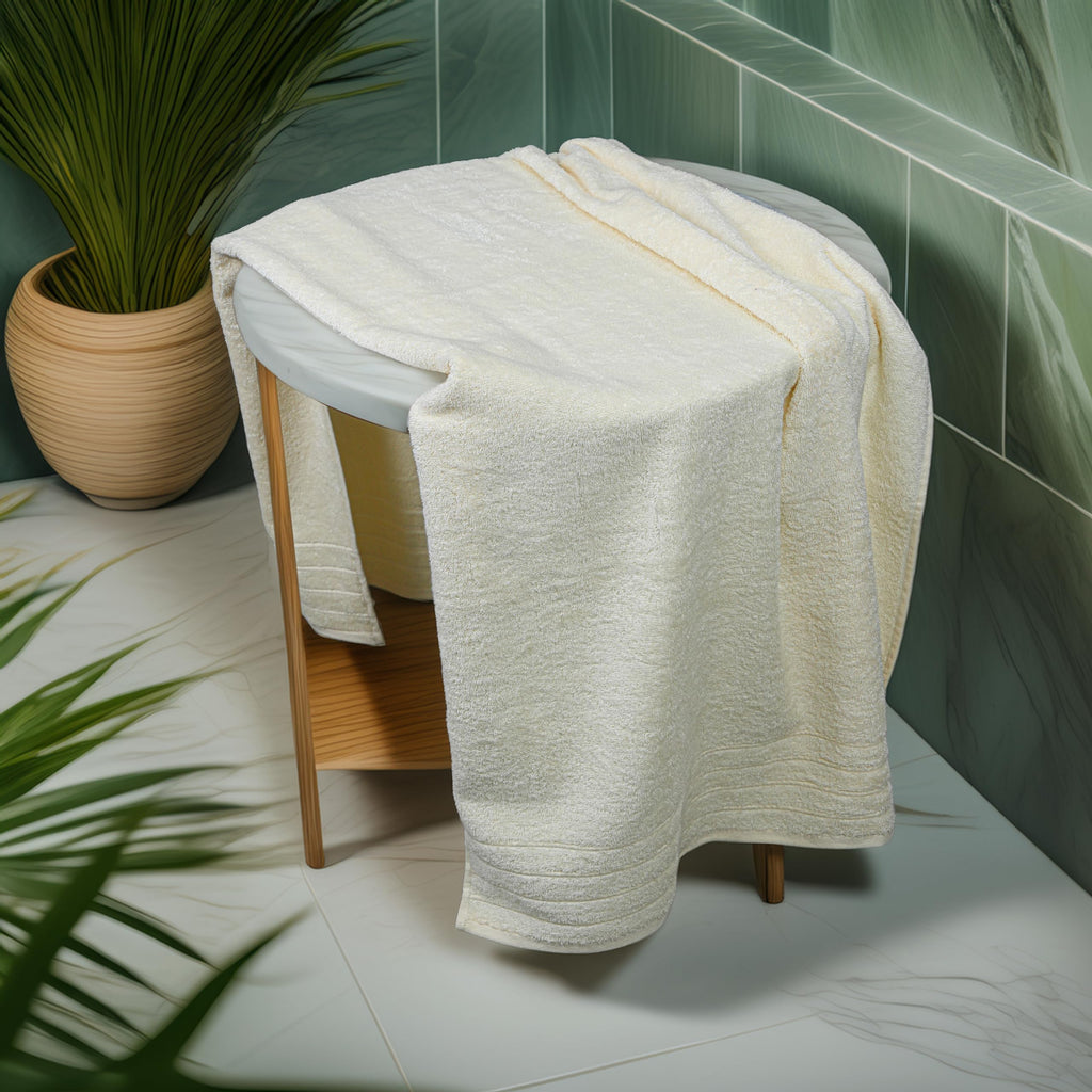 Tens Towels Pack of 4 Extra Large Bath Towels 30 x 60 Inches, 100% Cotton, Larger & Lighter Weight, Quicker to Dry, Super Soft and Absorbent, Perfect for Bathroom, Black
