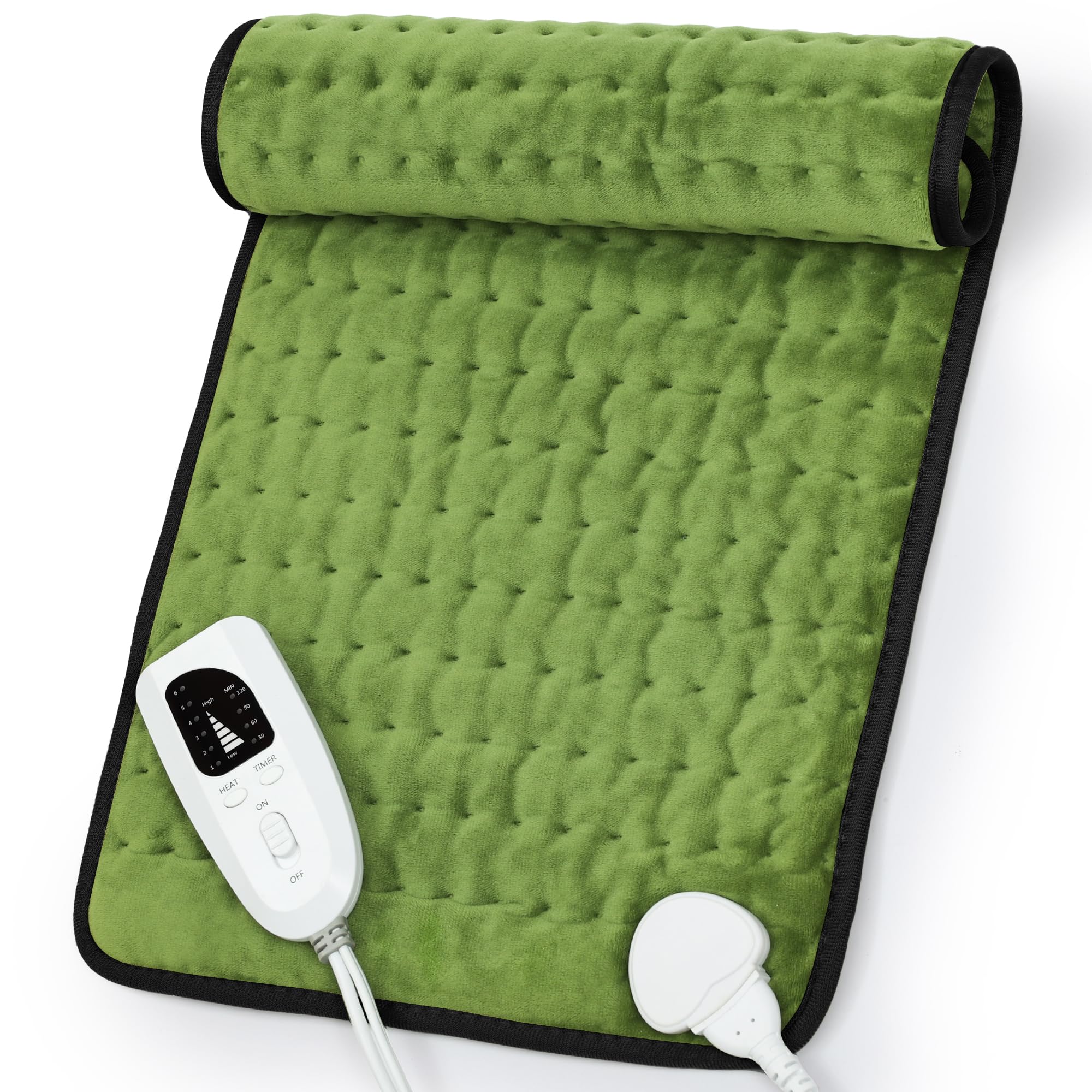 Heating Pad,Heated Blanket,Heating Pad for Back Neck,Silvergray,24x12In | Electric Heating Pad,Dry/Moist Heat Heating Pads,Heating Pads for Shoulder,Abdomen,Knee,Heat Pad for Women Men,Birthday Gift