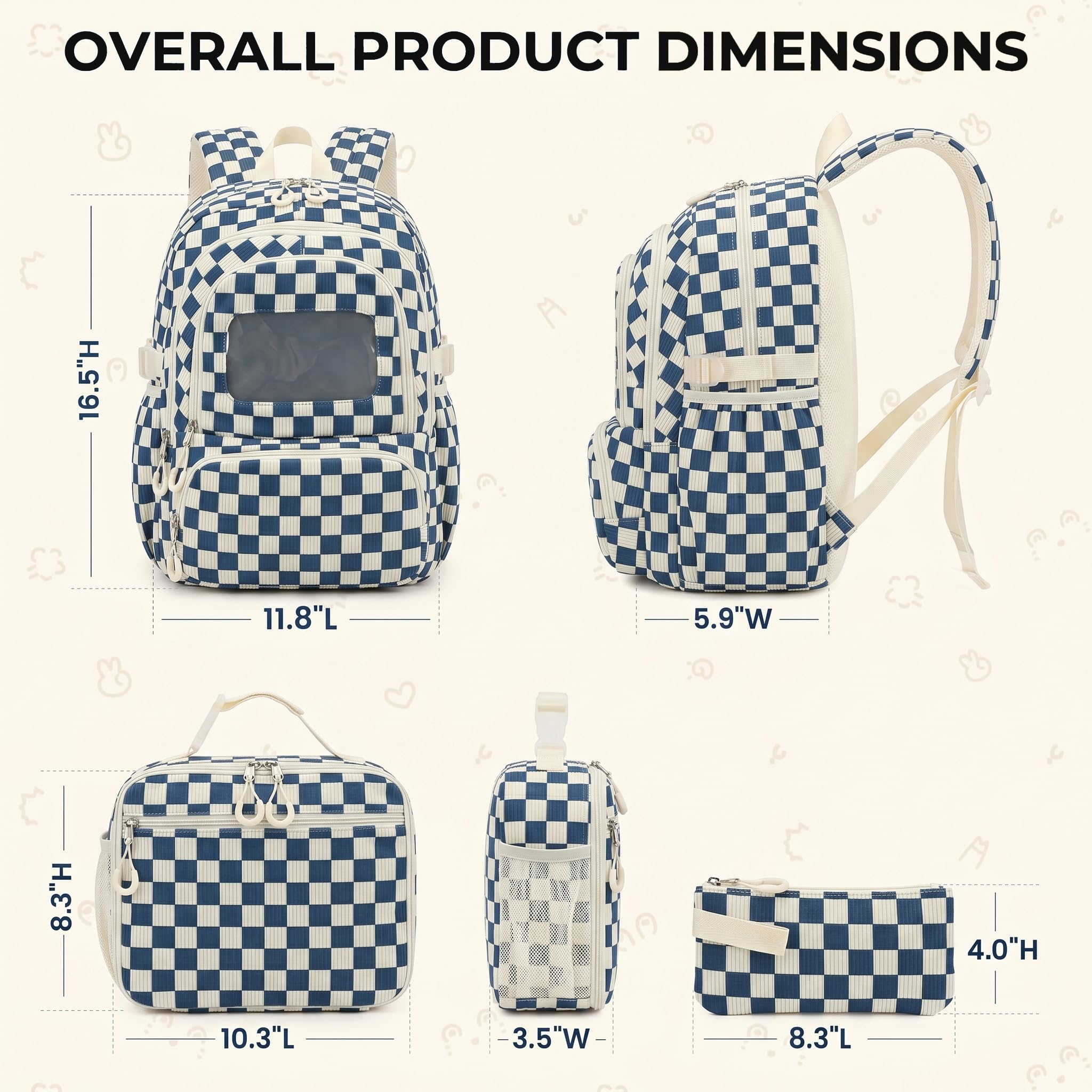 Corduroy School Backpack Set for Girls Boys Women, 3Pcs Kids Bookbag with Lunch Box & Pencil Pouch, Elementary Middle High School College Daypack 15.6" Laptop Bag for Work Travel, Leopard Brown