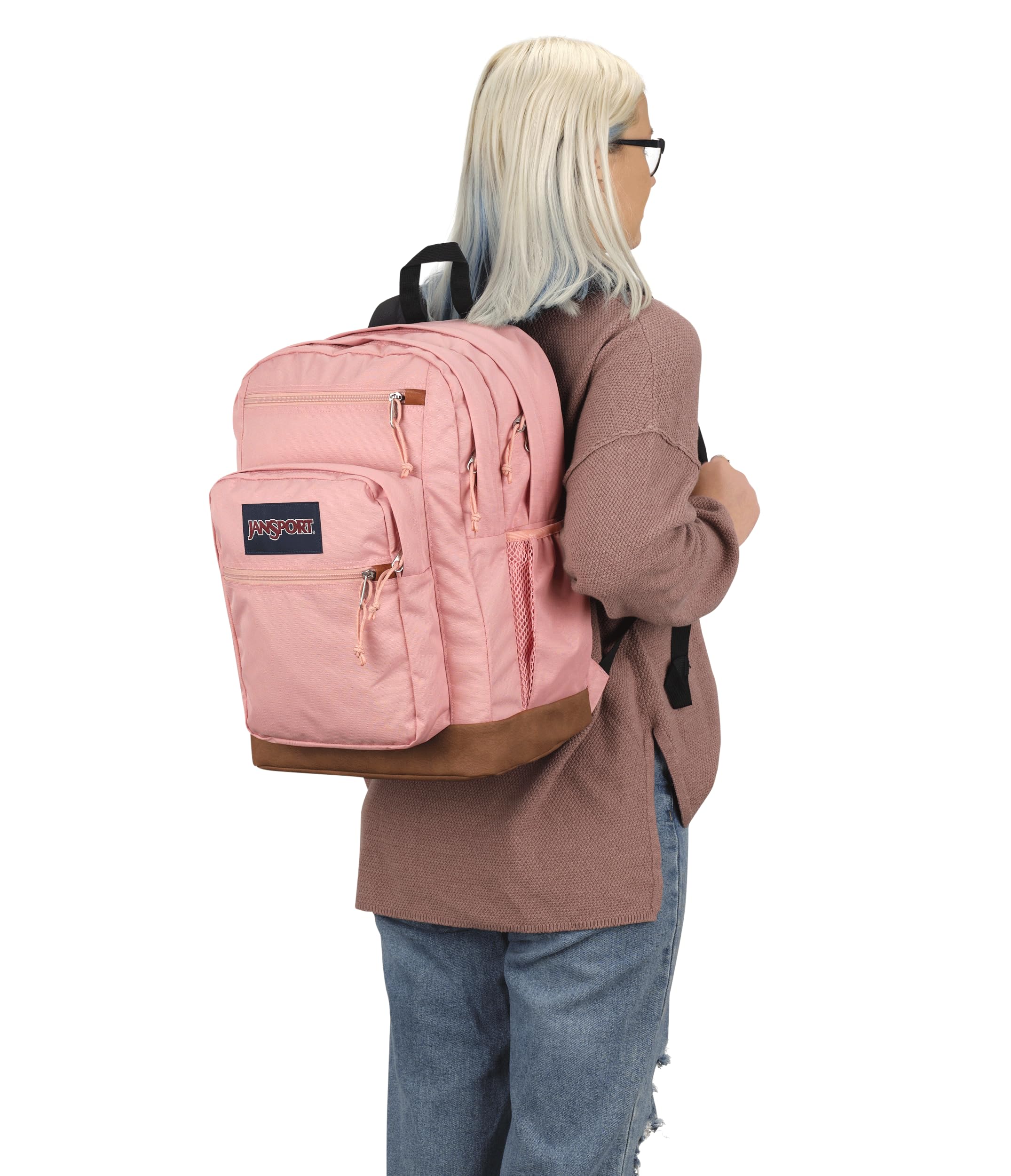 JanSport Cool Backpack, with 15-inch Laptop Sleeve - Large Computer Bag Rucksack with 2 Compartments, Ergonomic Straps, Black
