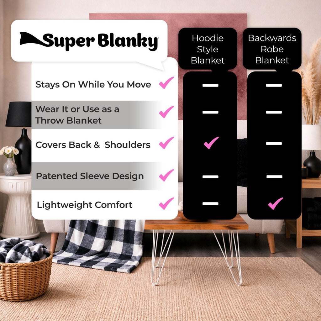 Super Blanky Wearable Blankets for Women & Men, Graduation Day Gift for Her, Cozy Gifts for Women, Wife Birthday Gifts Ideas