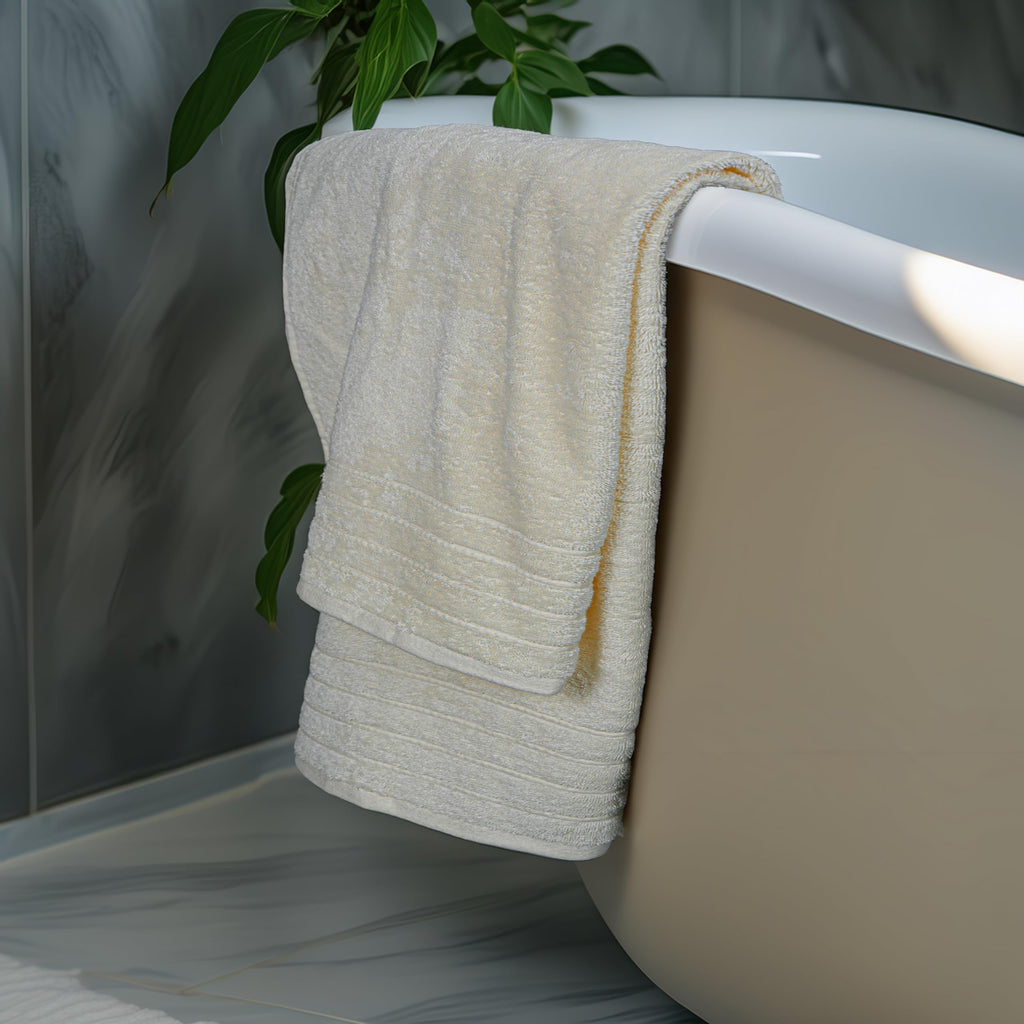Tens Towels Pack of 4 Extra Large Bath Towels 30 x 60 Inches, 100% Cotton, Larger & Lighter Weight, Quicker to Dry, Super Soft and Absorbent, Perfect for Bathroom, Black