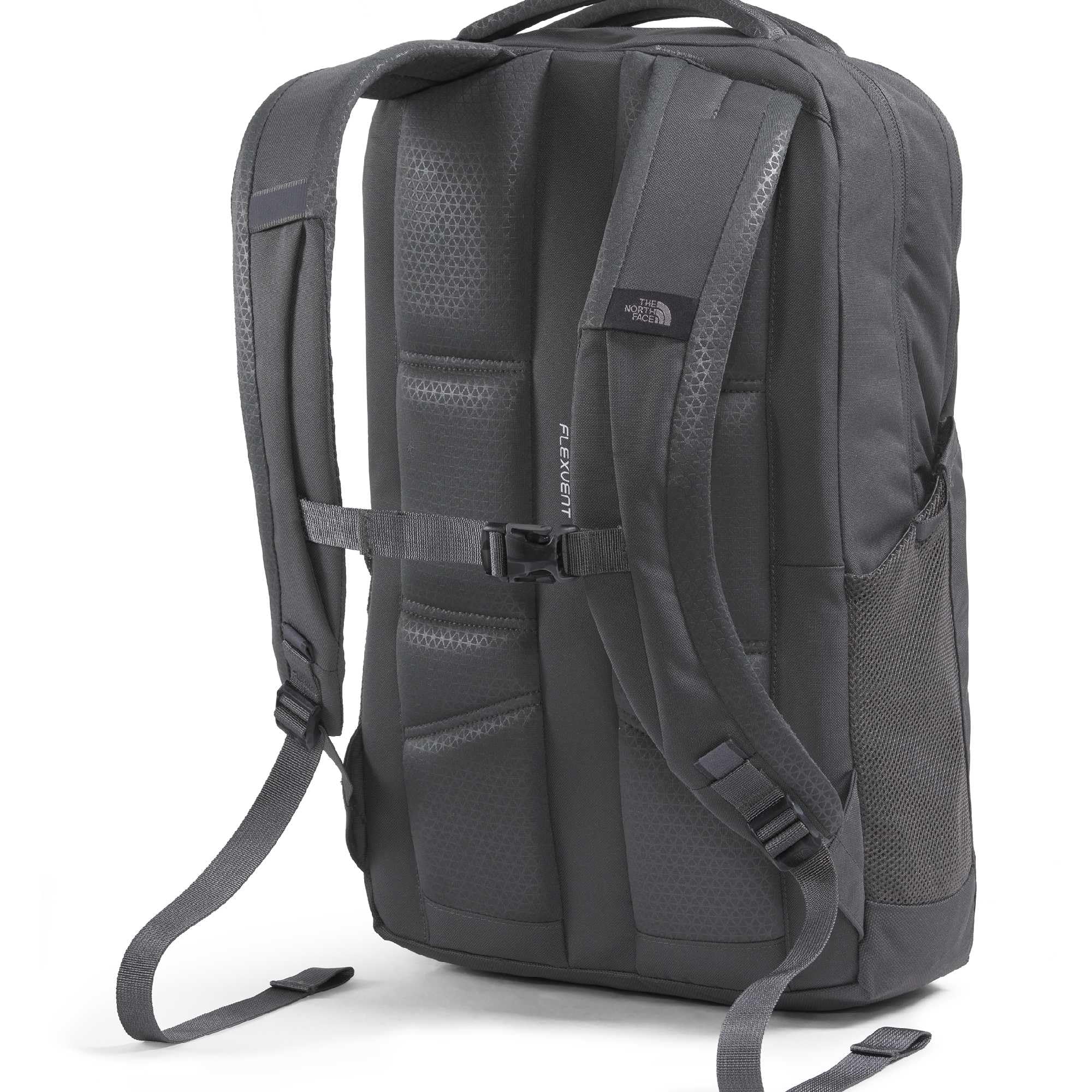 The North Face Jester Everyday Laptop Backpack - Commuter Daypack, Water Repellent, Laptop Sleeve, TNF Black-NPF, One Size | 28L recycled polyester with DWR finish, padded 16 in sleeve, chiropractor-endorsed FlexVent suspension, bottle pockets
