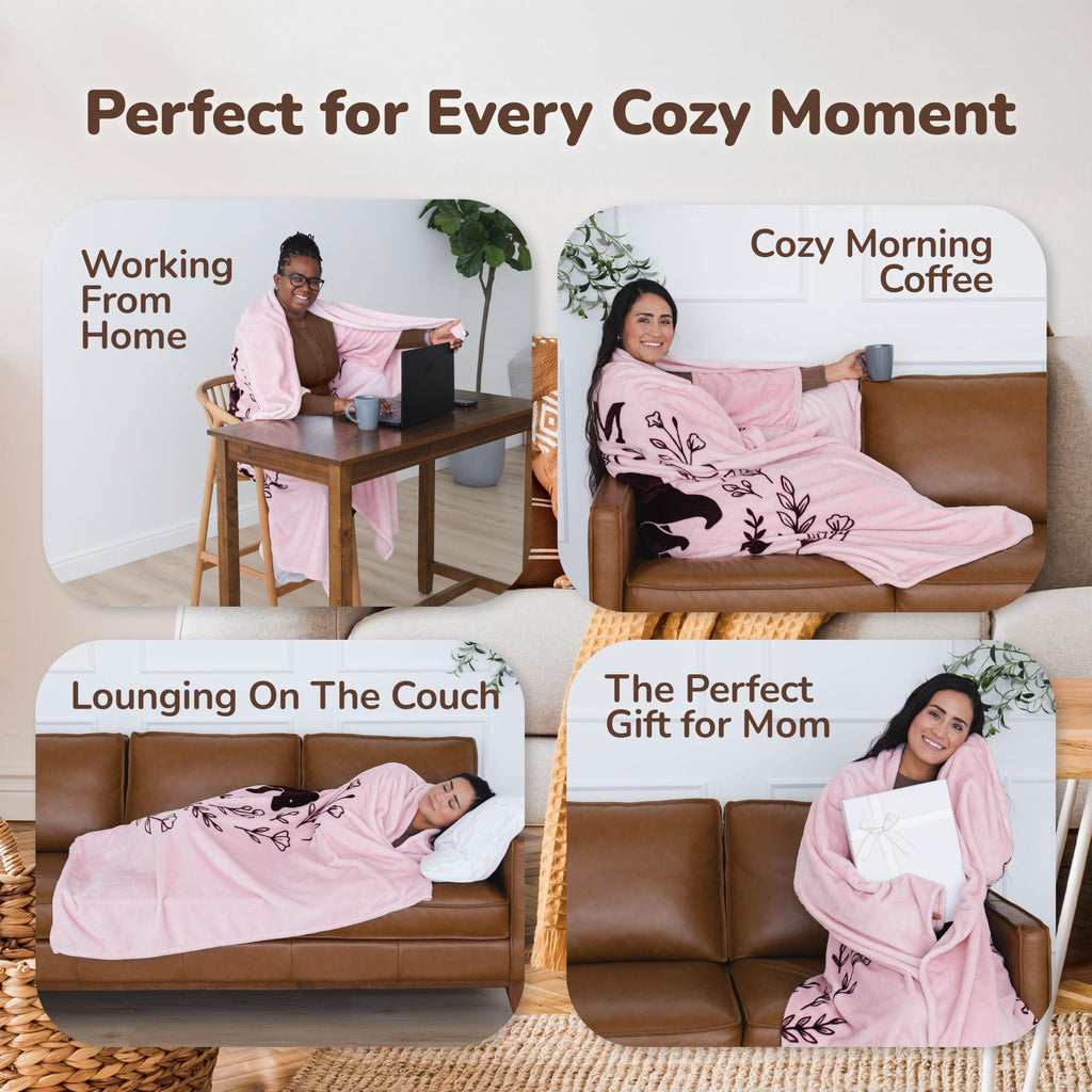 Super Blanky Wearable Blankets for Women & Men, Graduation Day Gift for Her, Cozy Gifts for Women, Wife Birthday Gifts Ideas