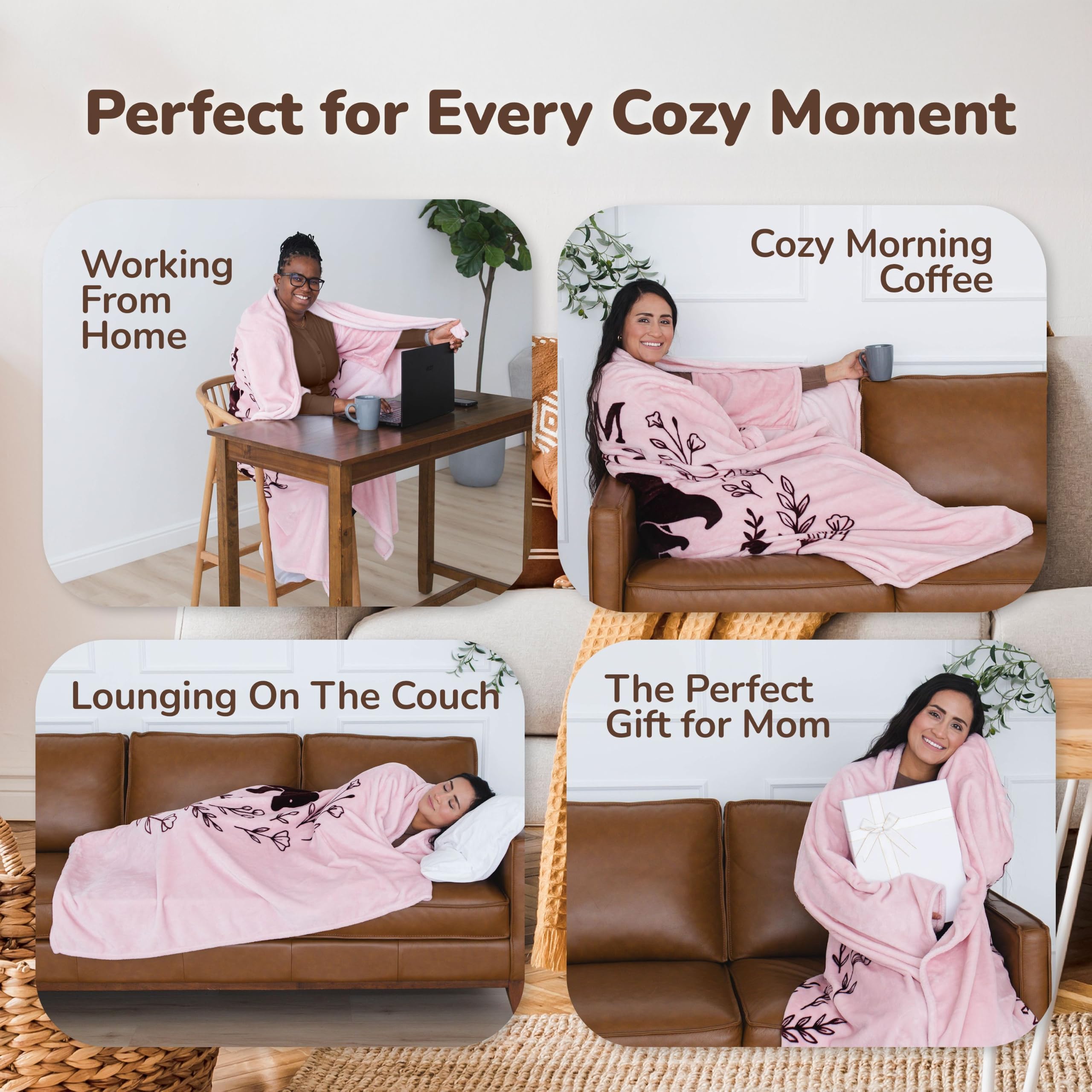 Super Blanky Wearable Blankets for Women & Men, Graduation Day Gift for Her, Cozy Gifts for Women, Wife Birthday Gifts Ideas